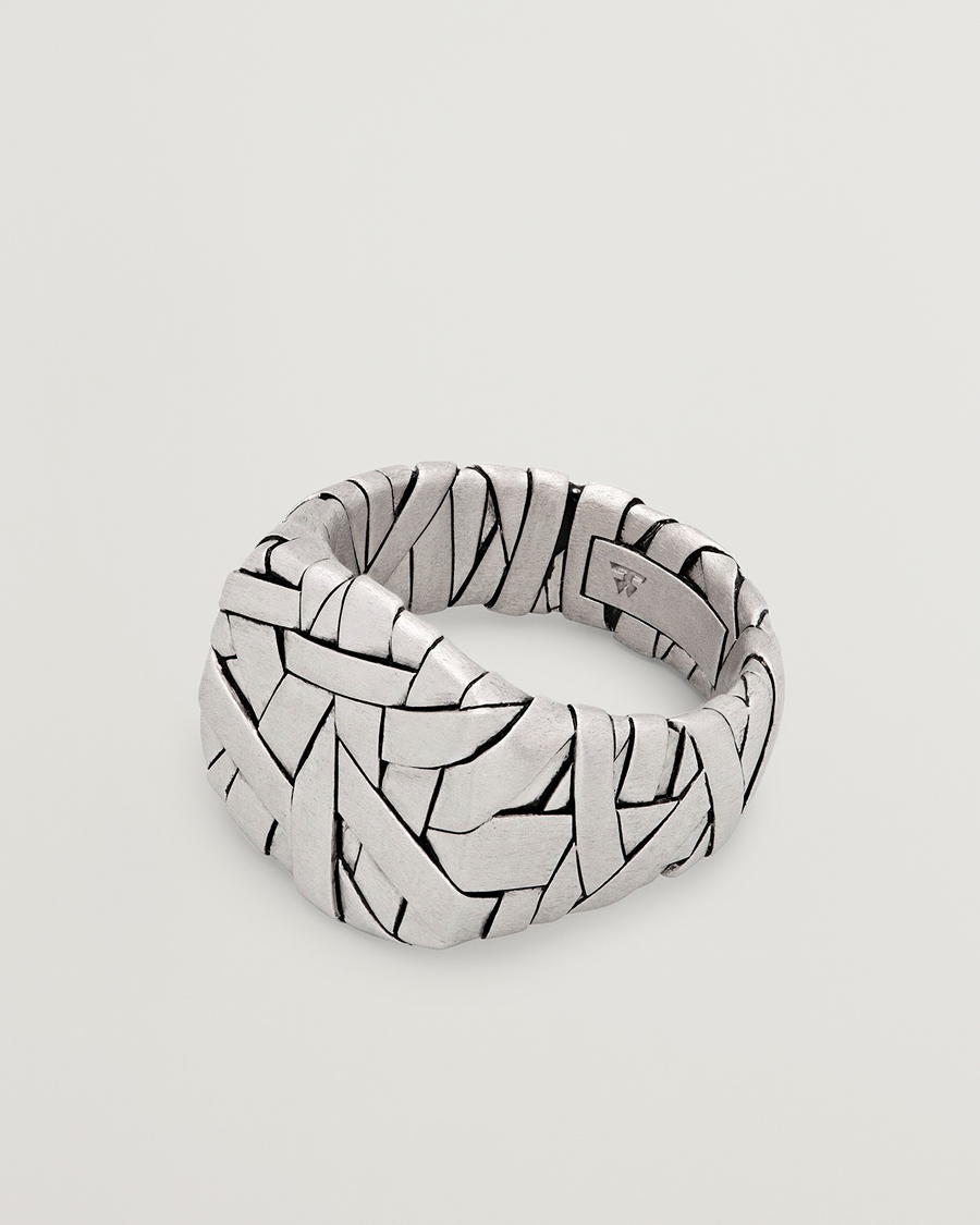 Men | Jewellery | Tom Wood | Quilt Ring Silver