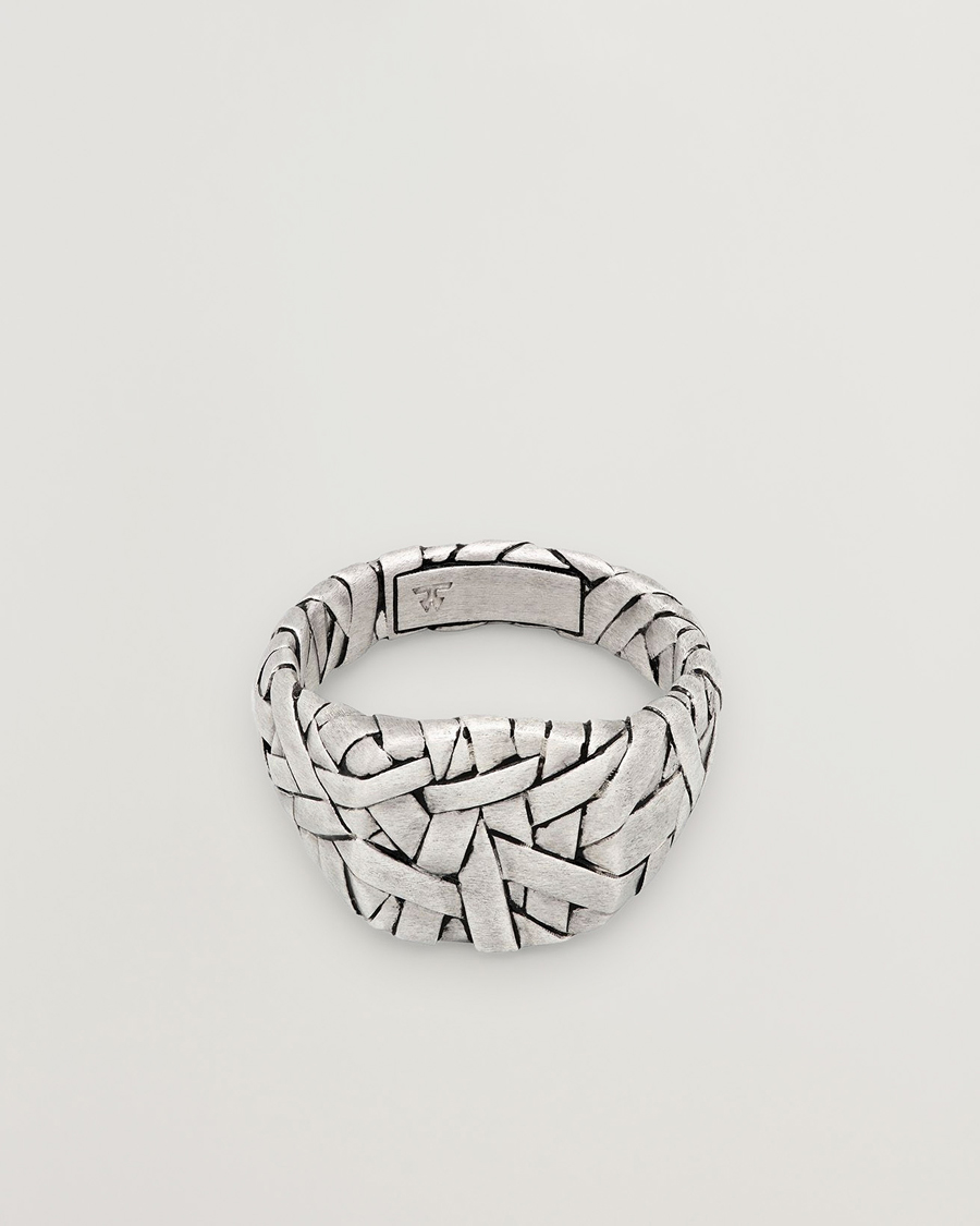 Tom Wood Quilt Ring Small Silver at CareOfCarl.com