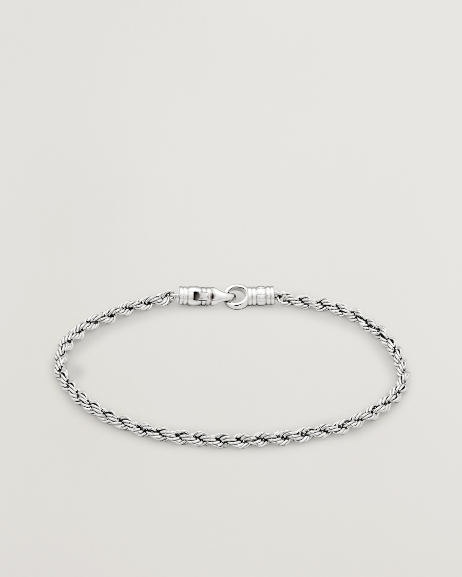 Men | Jewellery | Tom Wood | Rope Bracelet Silver