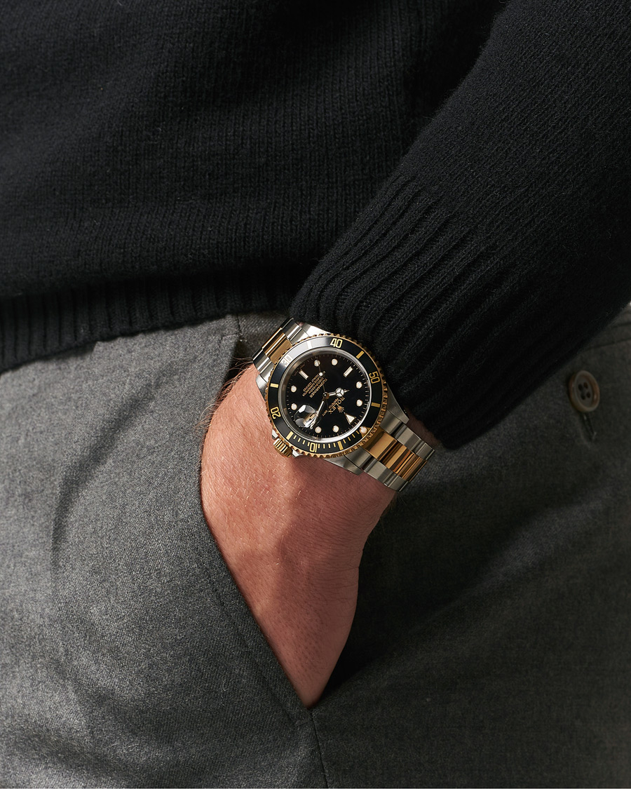 Men | Pre-Owned & Vintage Watches | Rolex Pre-Owned | Submariner Oyster Perpetual Two Tone Black