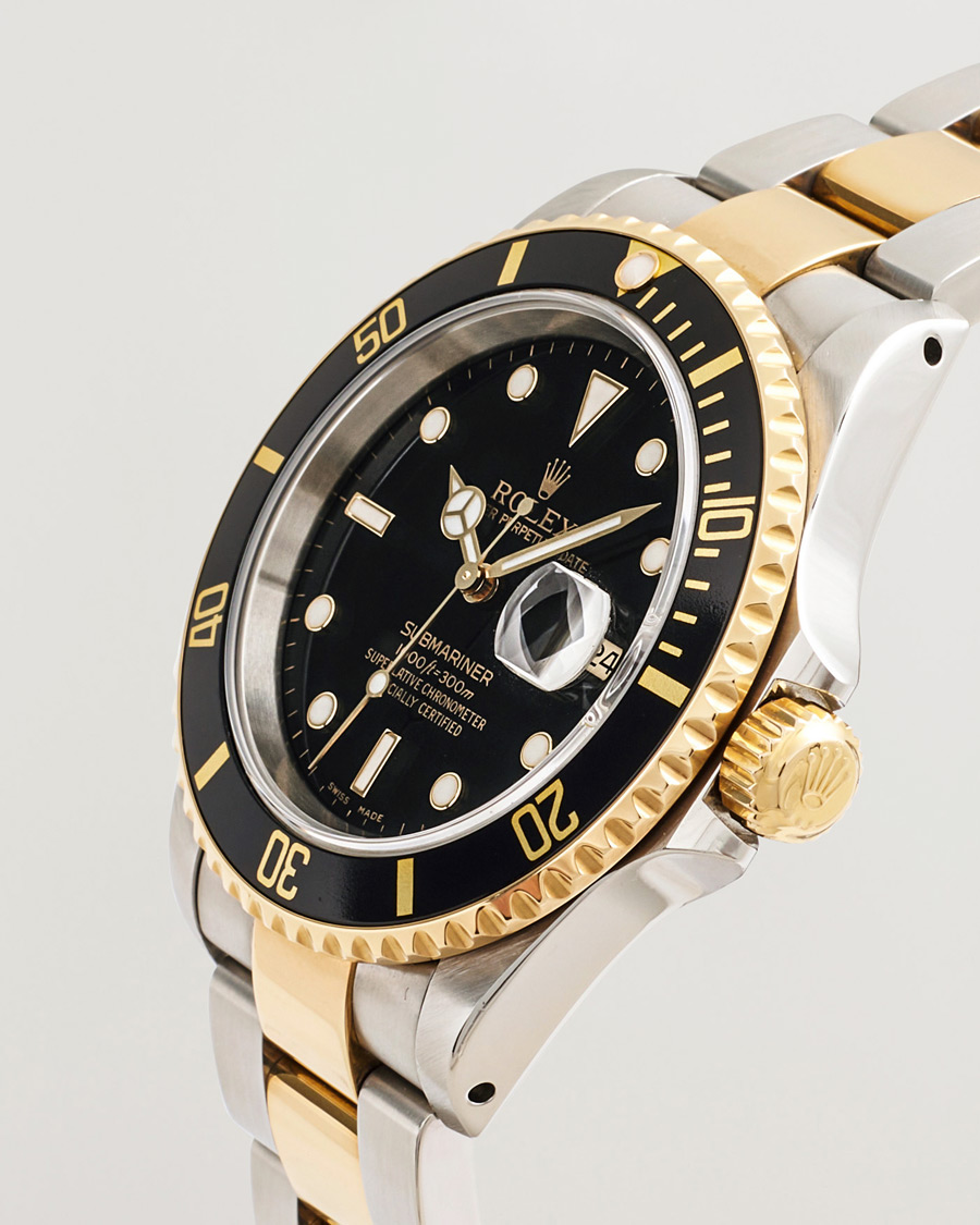 Men | Pre-Owned & Vintage Watches | Rolex Pre-Owned | Submariner Oyster Perpetual Two Tone Black