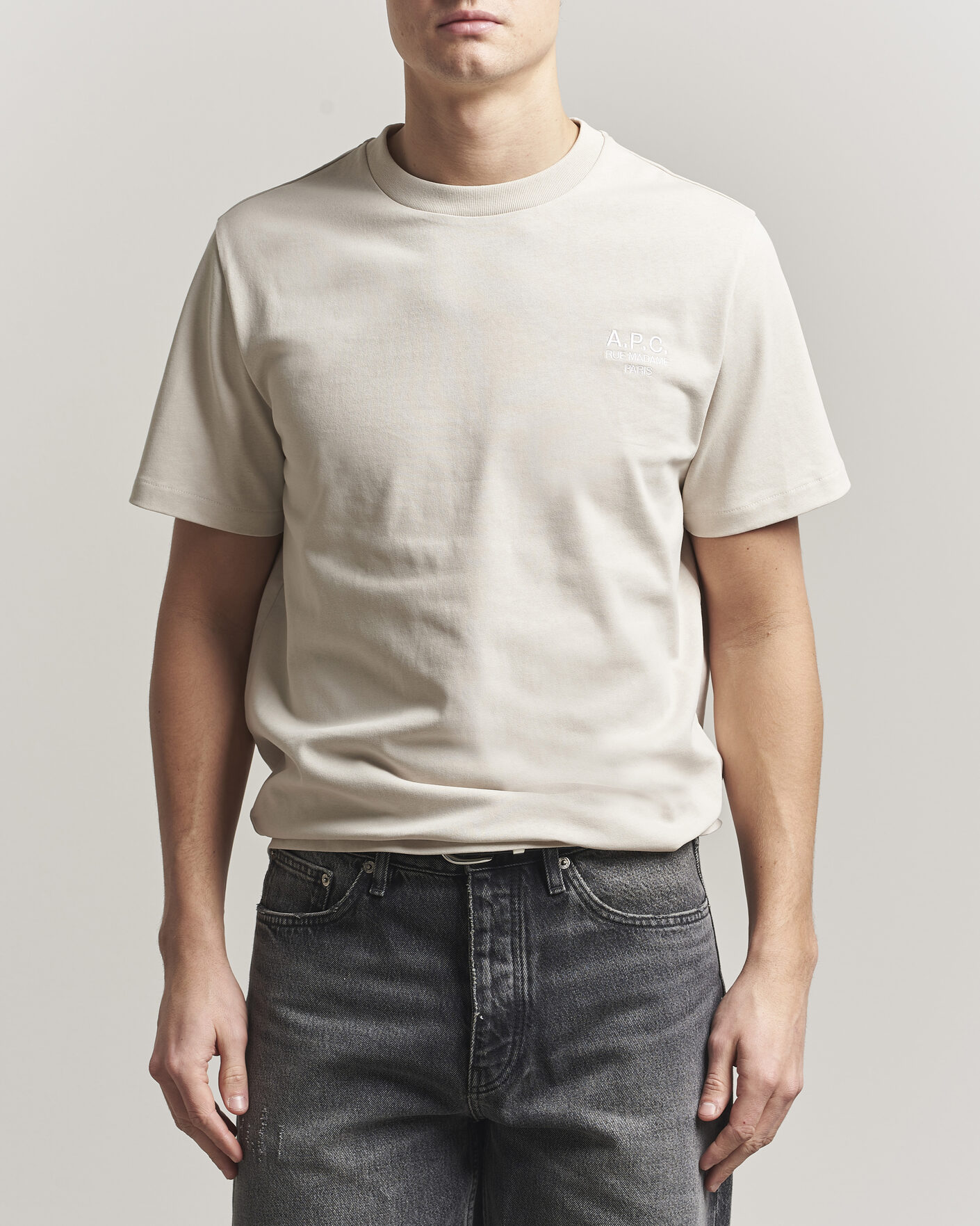 Men | T-Shirts | A.P.C. | Rue Madame T-Shirt Mastic