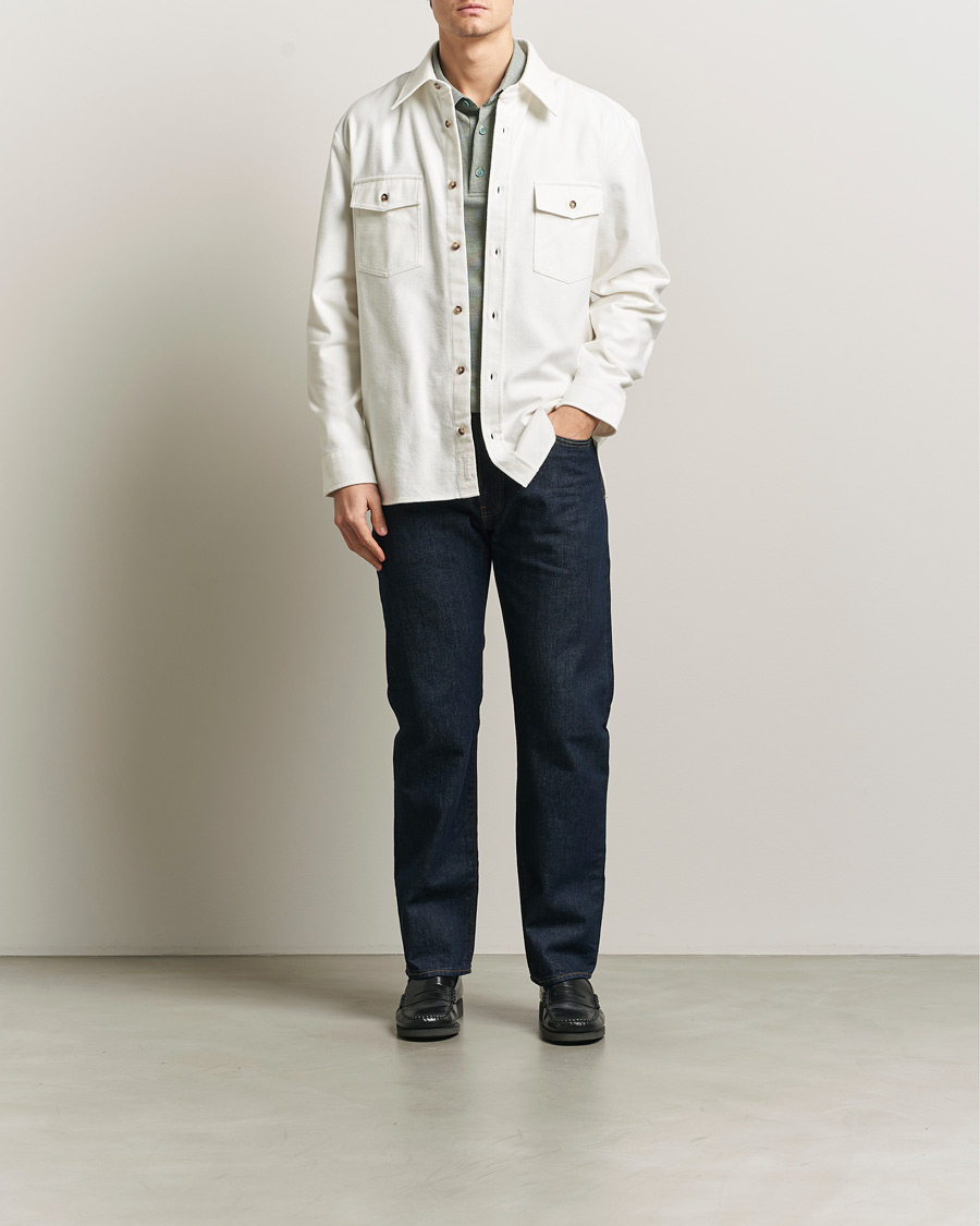 Men | Shirts | A.P.C. | Brushed Cotton Overshirt White