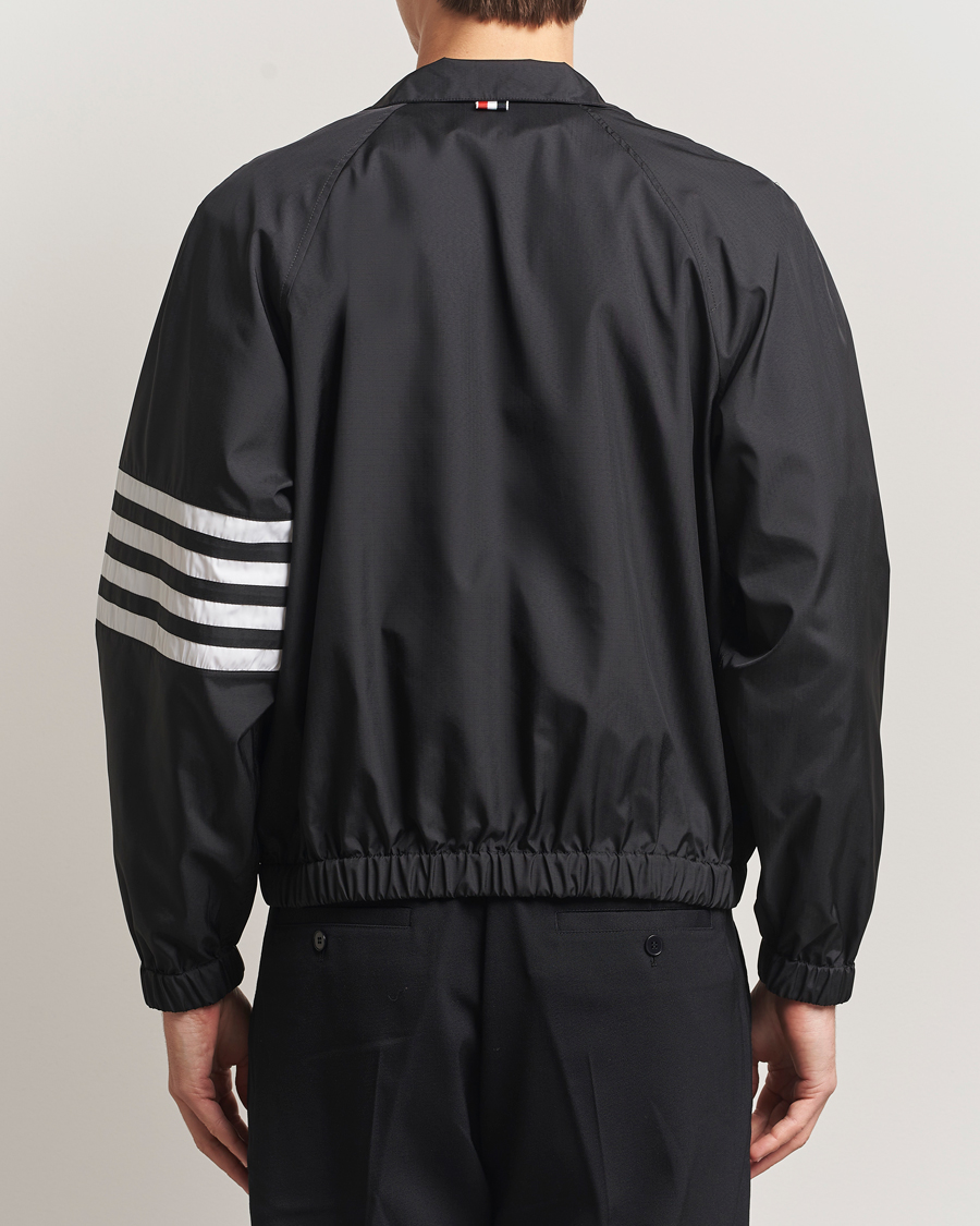 Men | Coats & Jackets | Thom Browne | Raglan 4 Bar Nylon Jacket Black