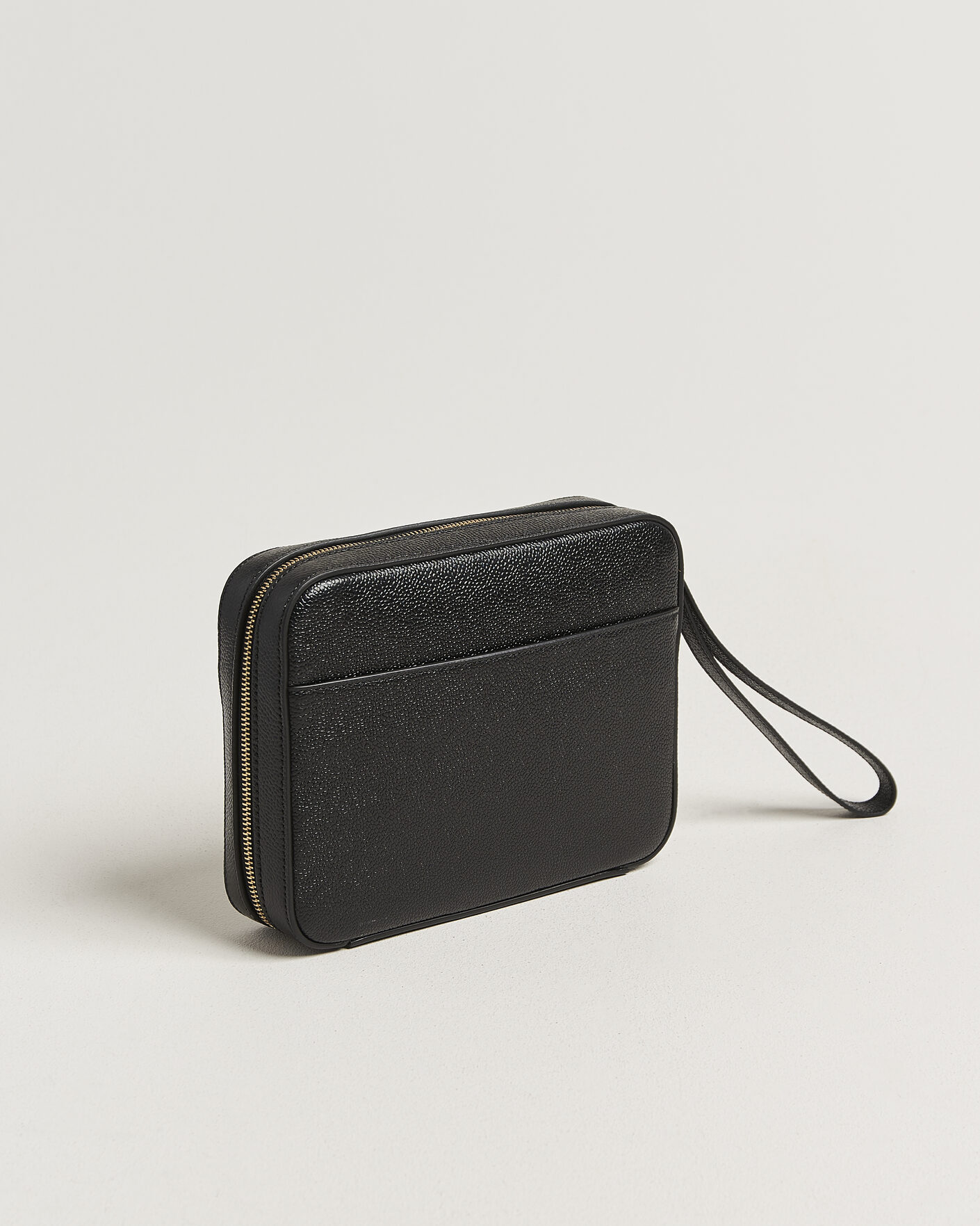 Thom Browne Pebble Grain Leather Bag Black at CareOfCarl.com