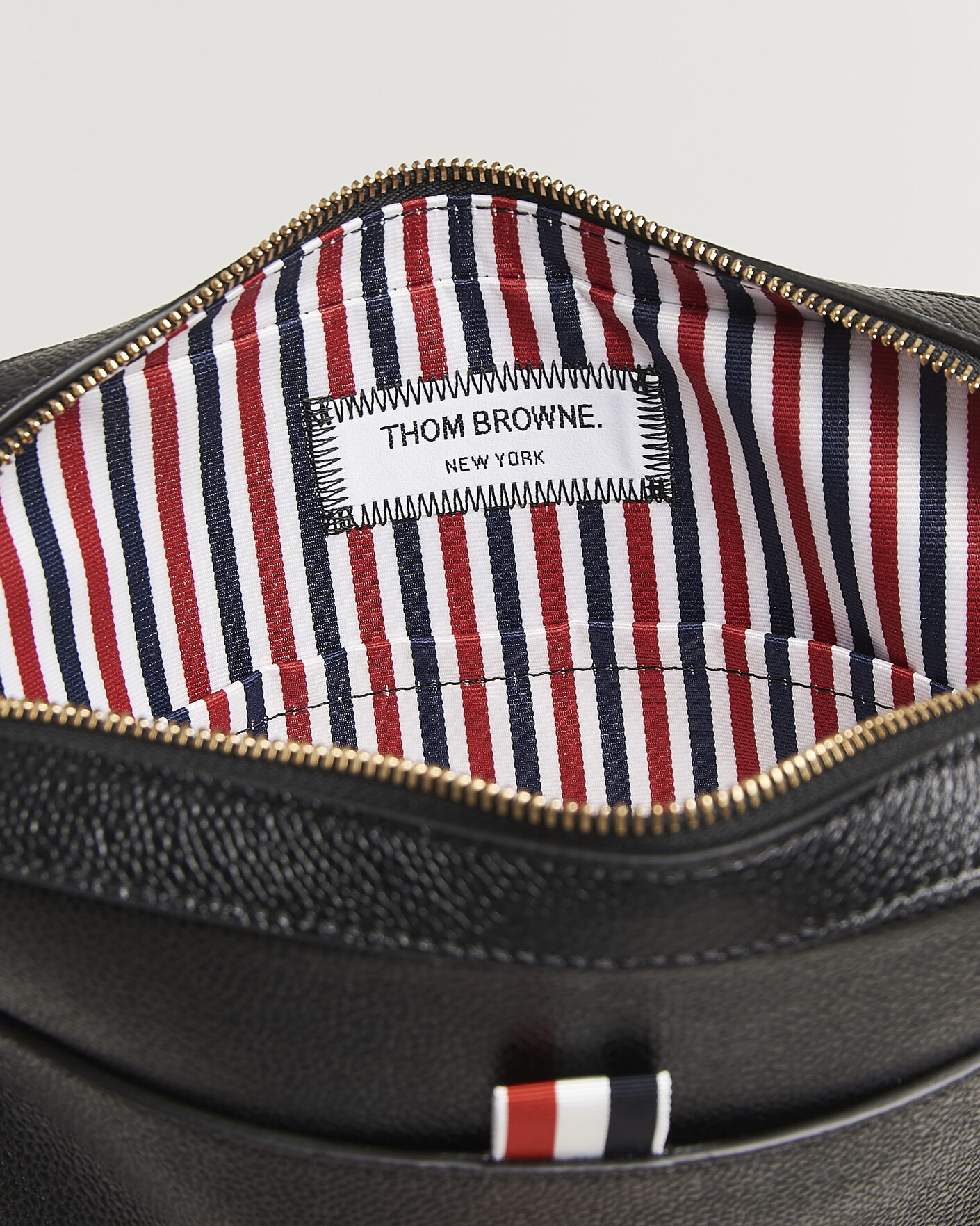 Thom Browne Pebble Grain Leather Bag Black at CareOfCarl.com