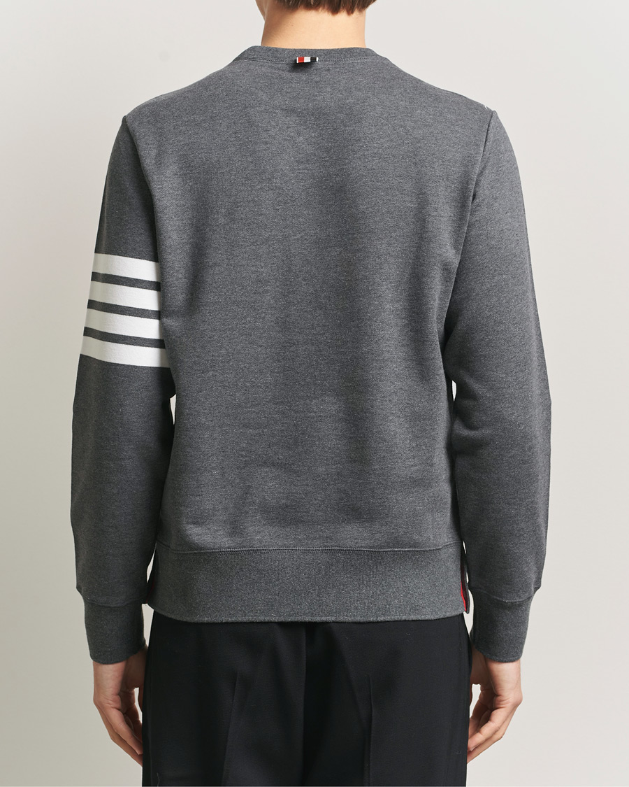 Thom Browne Classic 4 Bar Loopback Sweatshirt Dark Grey at