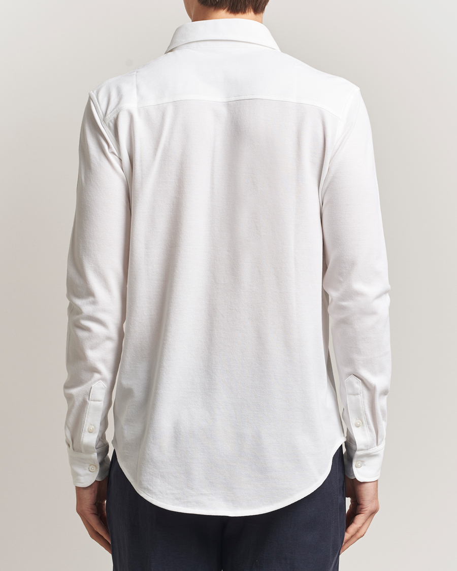 Ralph Lauren Purple Label Washed Cotton Pique Shirt White at Ralph Lauren Purple Label Washed Cotton Pique Shirt White at