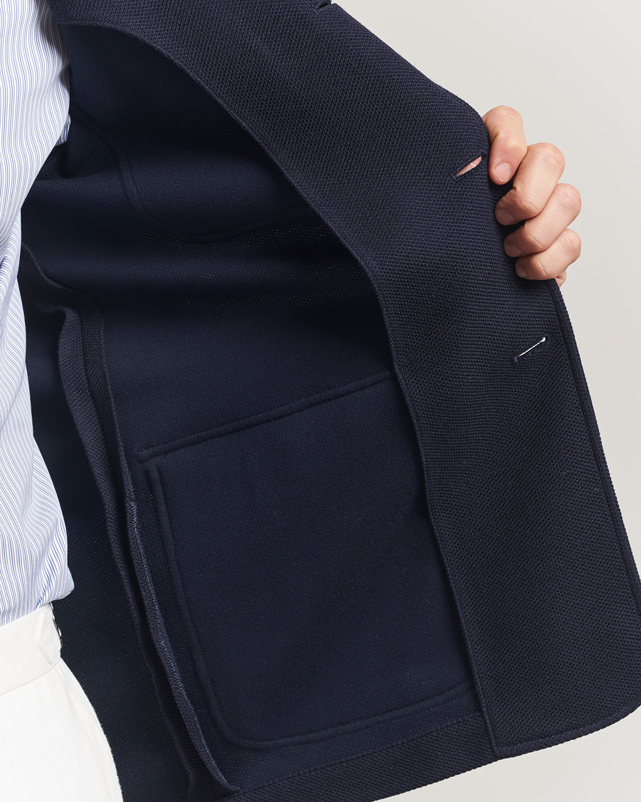 Men | Blazers | Ralph Lauren Purple Label | Wool/Cotton Jacket Chairman Navy