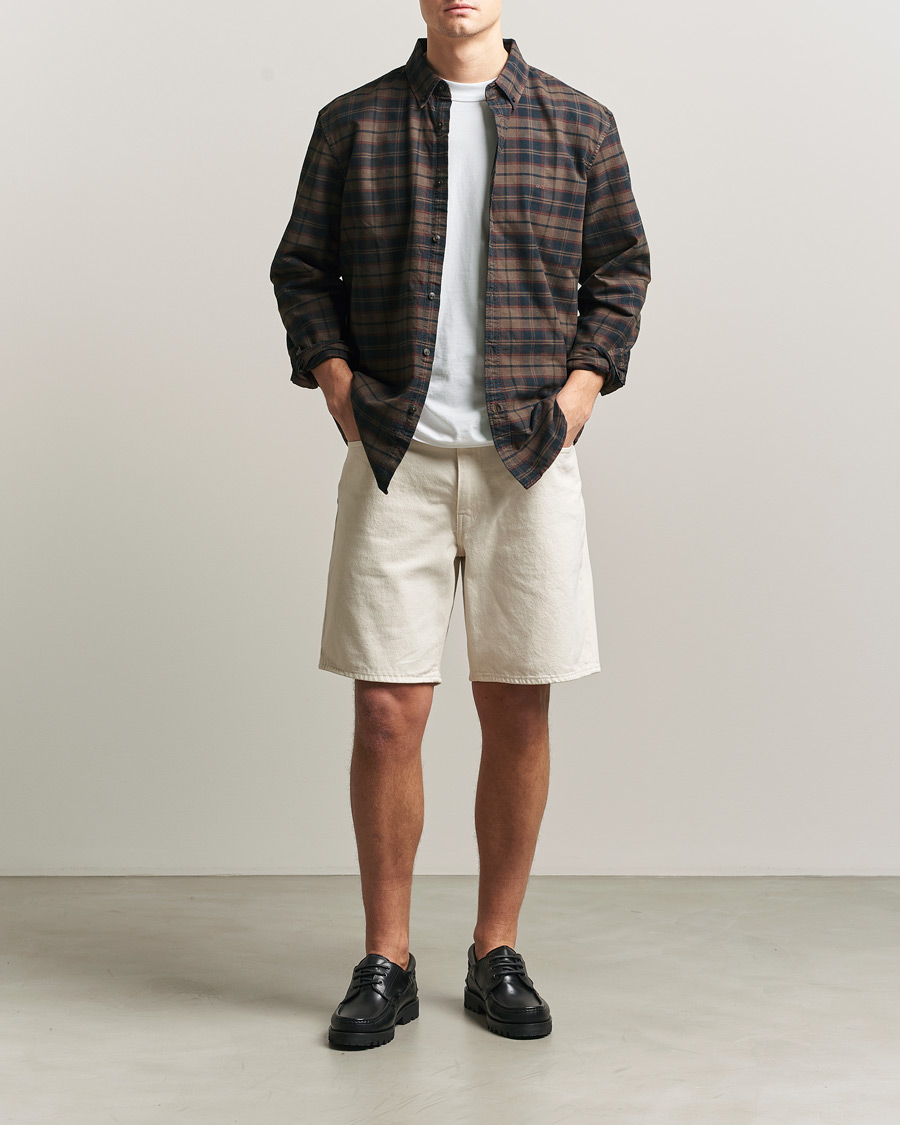 Men | Shorts | Levi's | 468 Loose Denim Shorts Ecru Bone