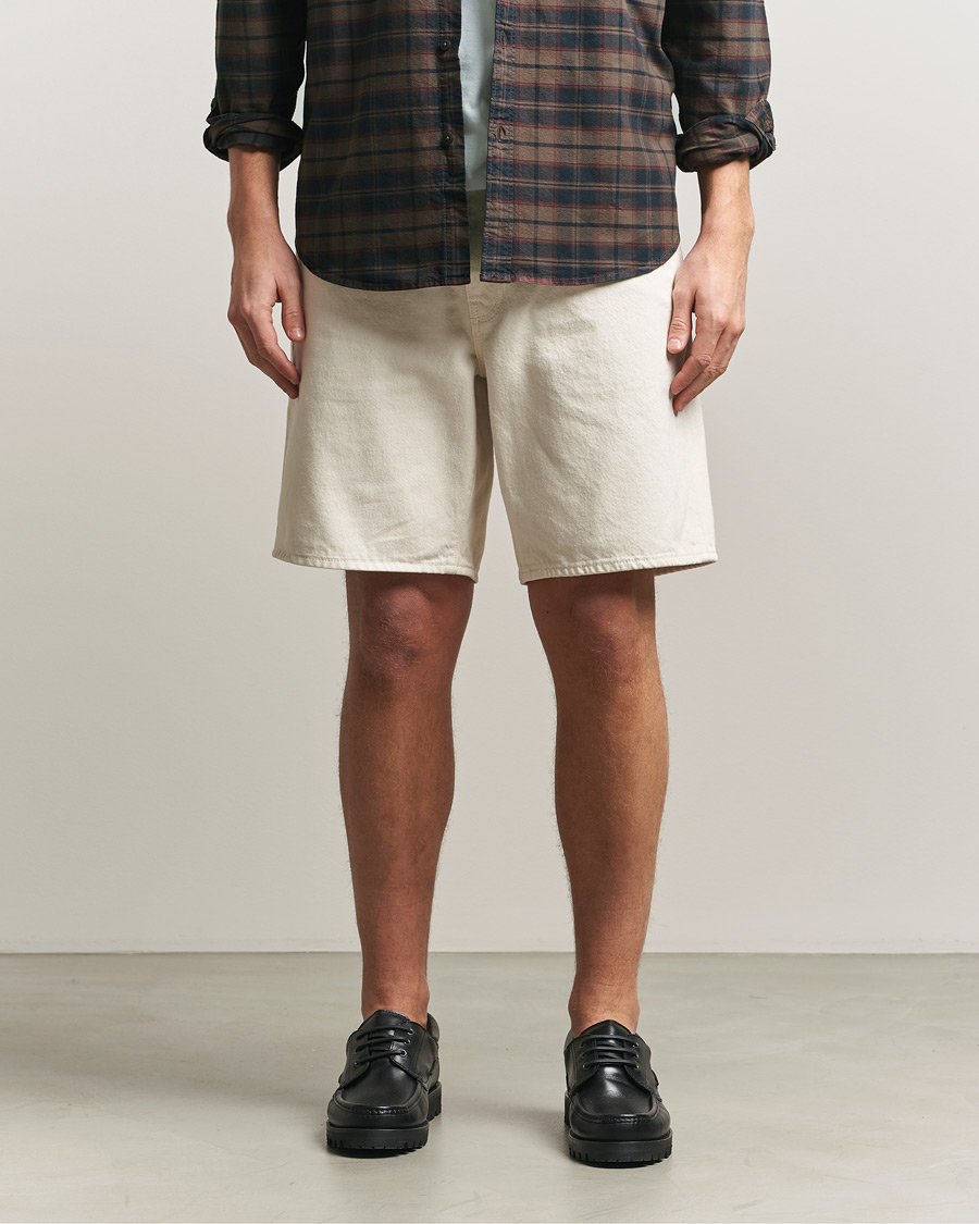 Men | Shorts | Levi's | 468 Loose Denim Shorts Ecru Bone