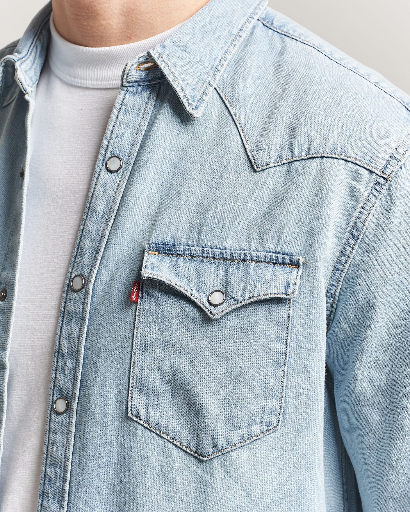 Men | Shirts | Levi's | Barstow Western Standard Shirt Worn In Blue