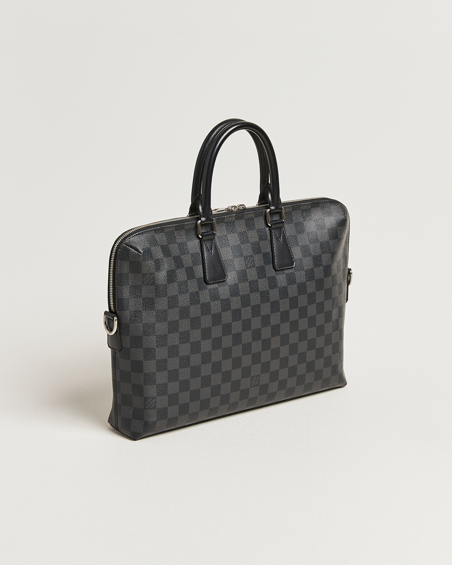 Men | Pre-Owned & Vintage Bags | Louis Vuitton Pre-Owned | Porte Documents Jour Damier Graphite