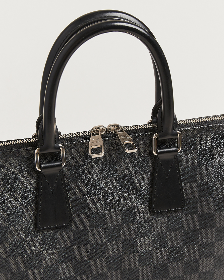 Men | Pre-Owned & Vintage Bags | Louis Vuitton Pre-Owned | Porte Documents Jour Damier Graphite