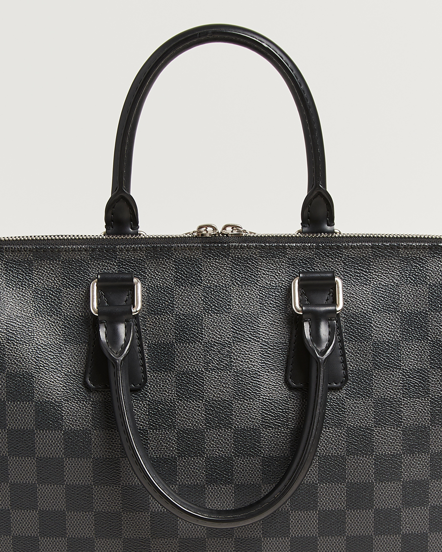 Men | Pre-Owned & Vintage Bags | Louis Vuitton Pre-Owned | Porte Documents Jour Damier Graphite