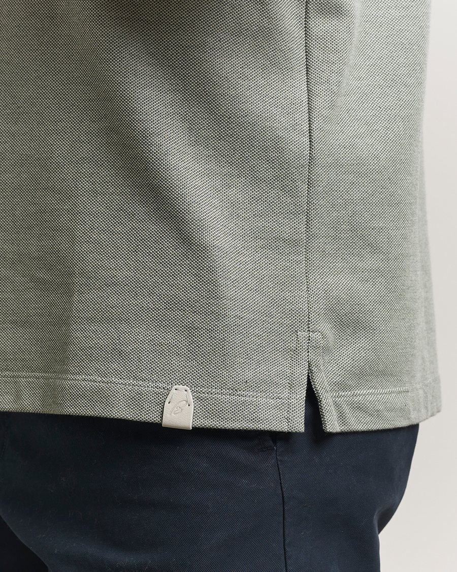 Men | Polo Shirts | Brioni | Short Sleeve Cotton Piquet Polo  Light Green