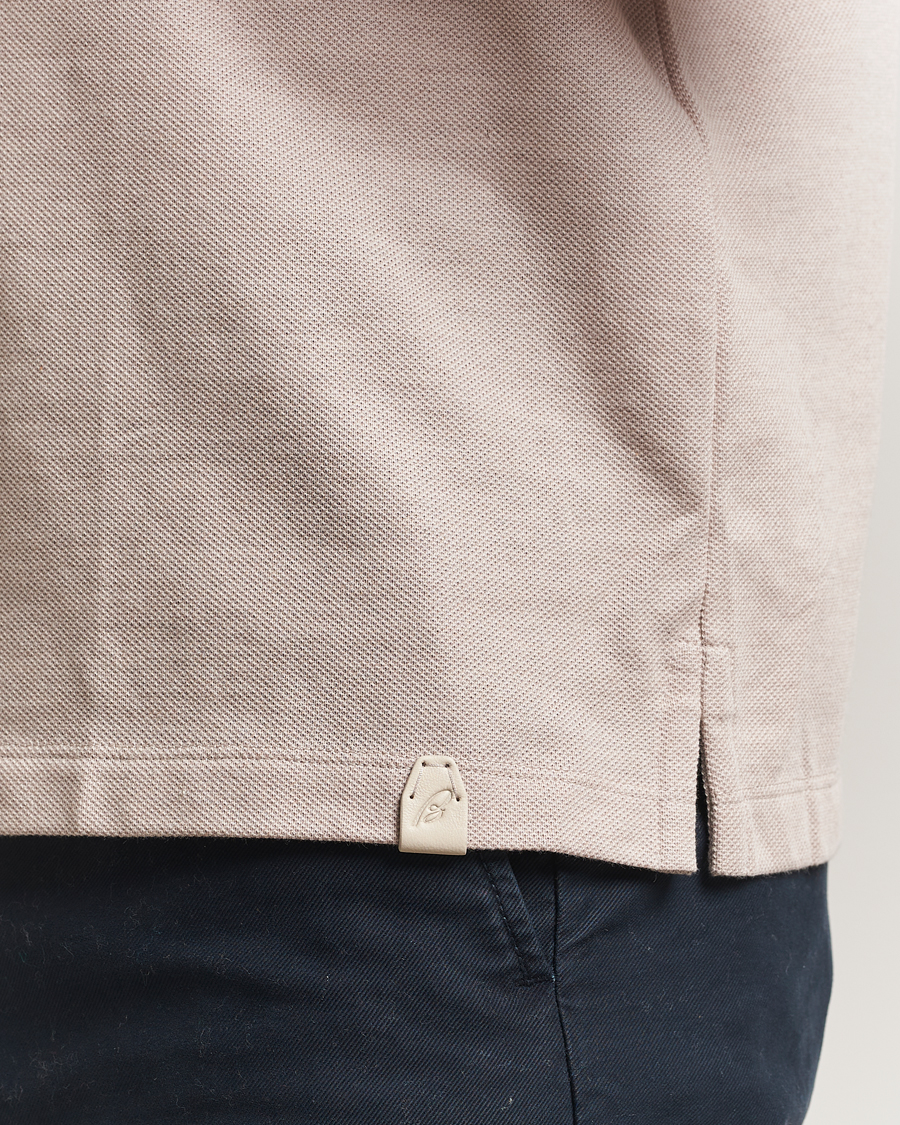 Men | Polo Shirts | Brioni | Short Sleeve Cotton Piquet Polo  Beige