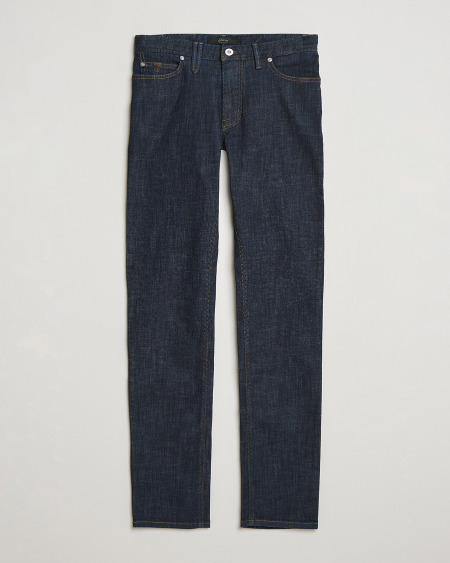 Men | Trousers | Brioni | 5-Pocket Denim Dark Blue Wash