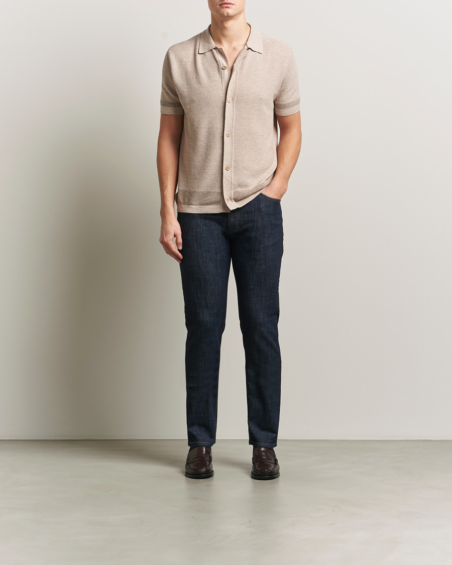 Men | Trousers | Brioni | 5-Pocket Denim Dark Blue Wash