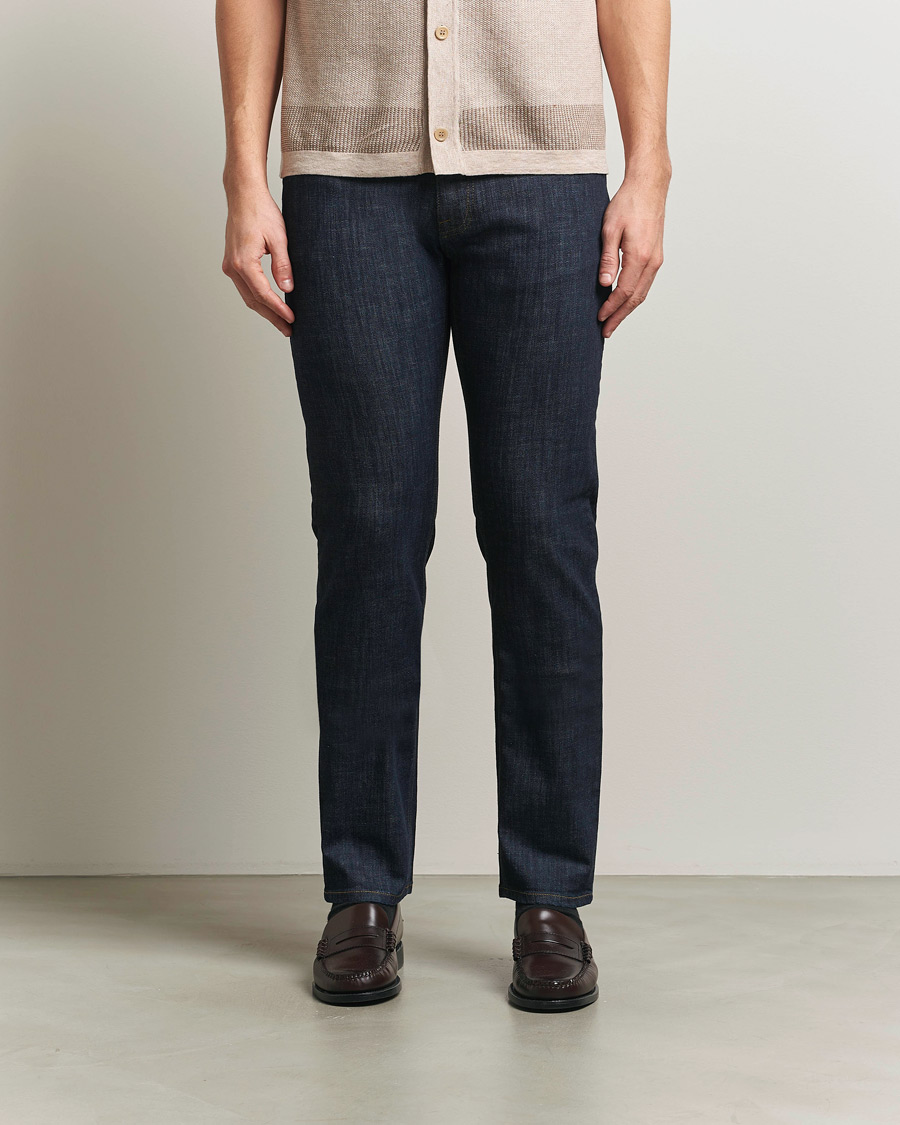 Men | Trousers | Brioni | 5-Pocket Denim Dark Blue Wash