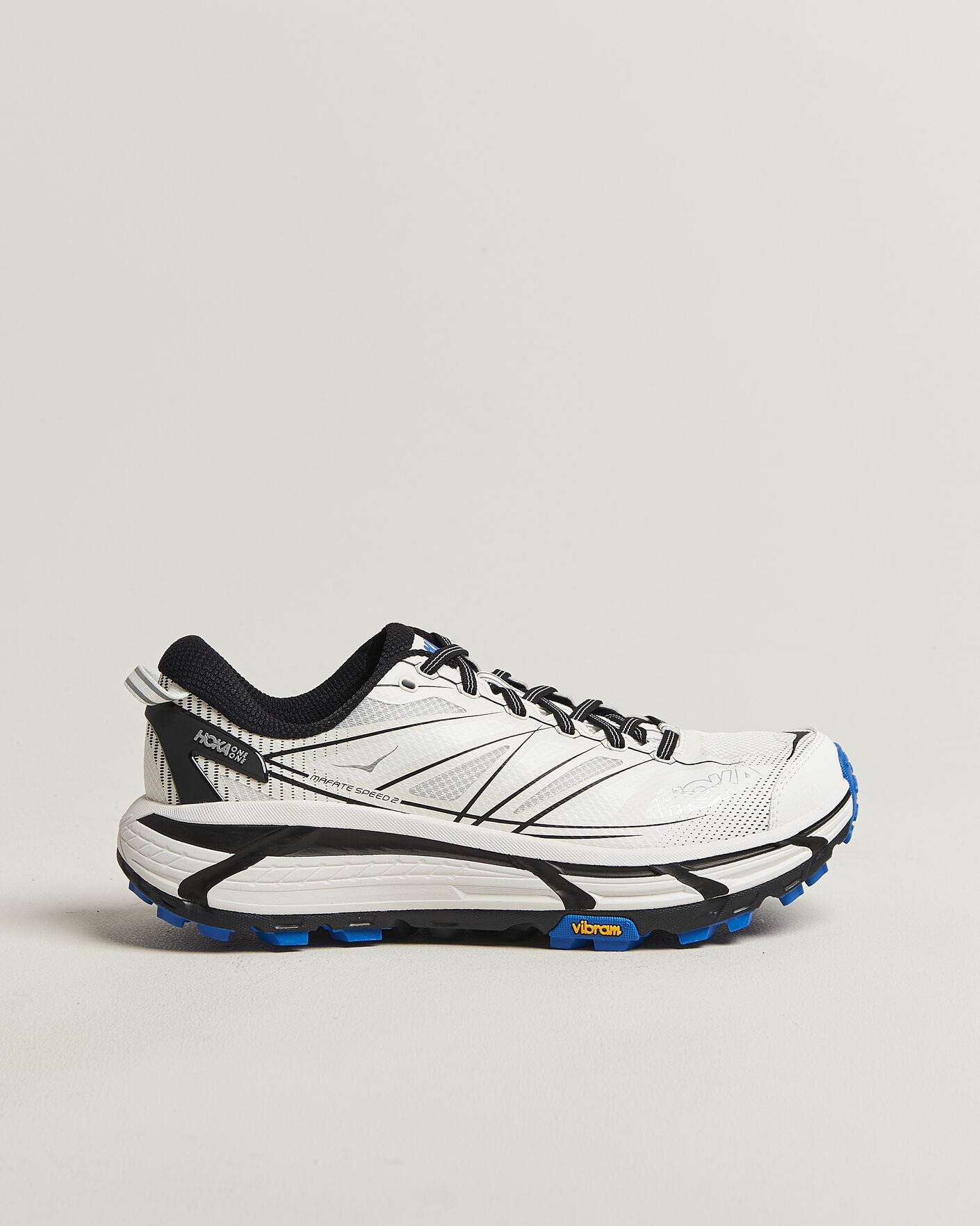 Men | Running Shoes | Hoka | Mafate Speed 2 White/Cobalt Blue