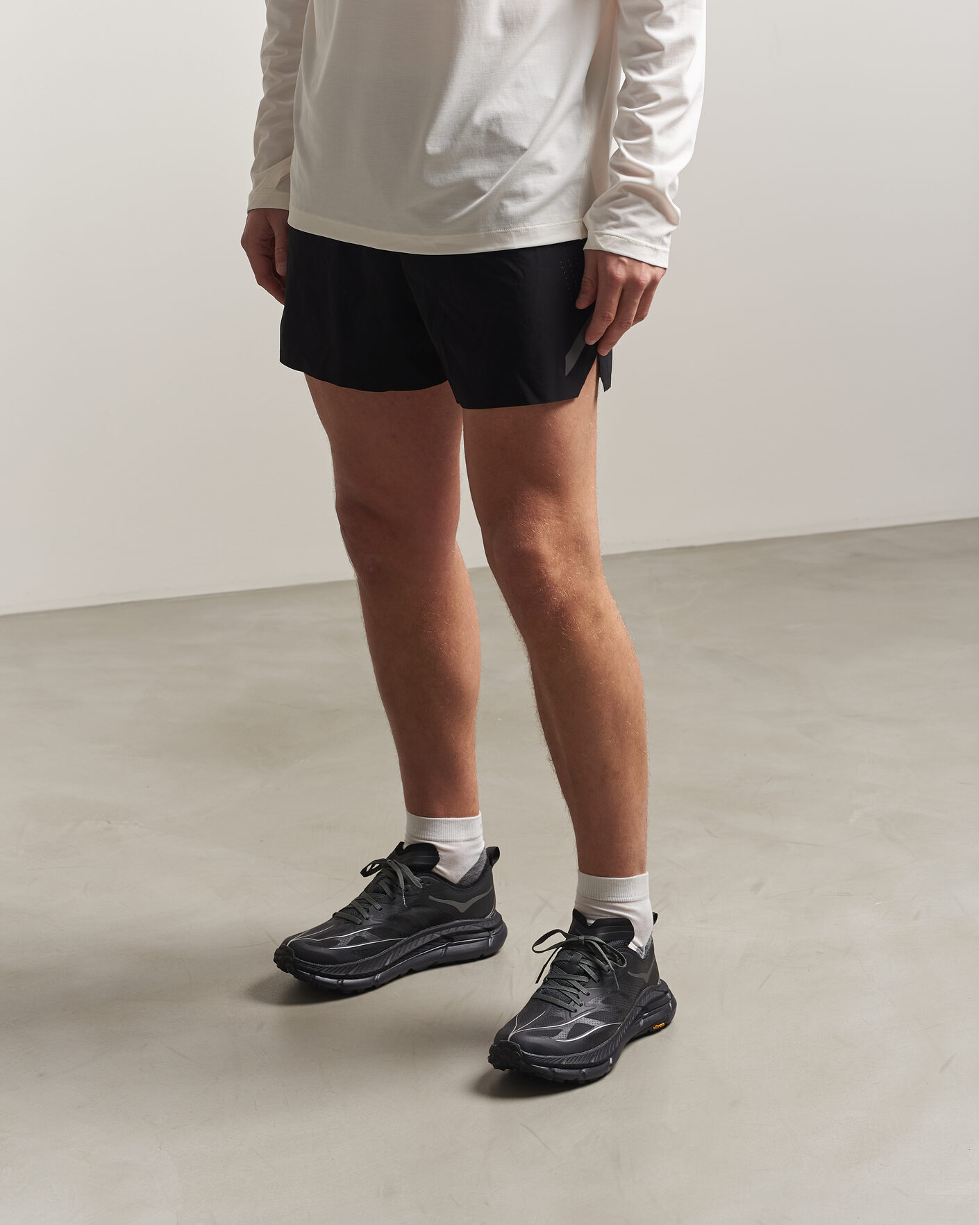 Men | Running Shoes | Hoka | Mafate Speed 4 Lite Black/Outer Orbit