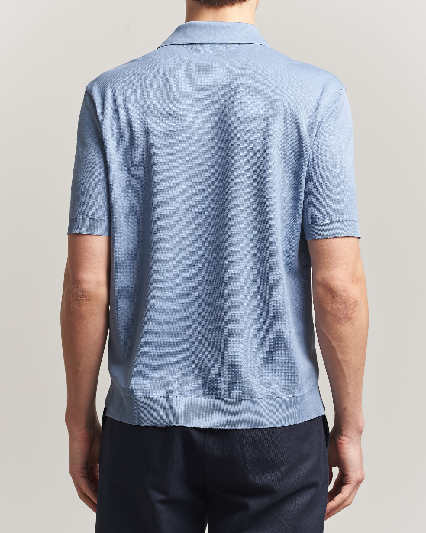 Men | Polo Shirts | Altea | Jersey Piquet Polo Light Blue