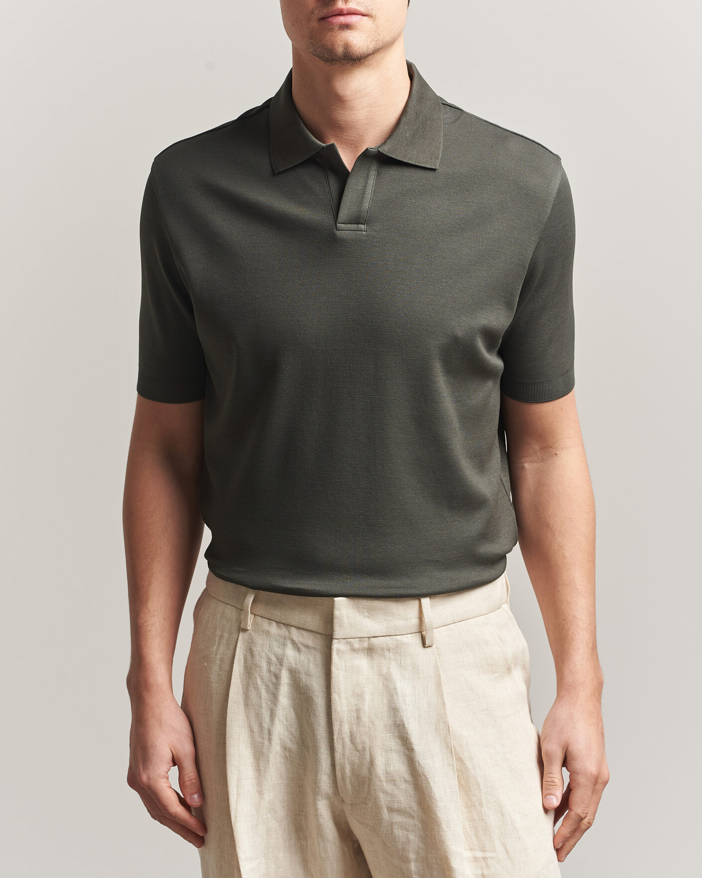 Men | Polo Shirts | Altea | Jersey Piquet Polo Dark Green