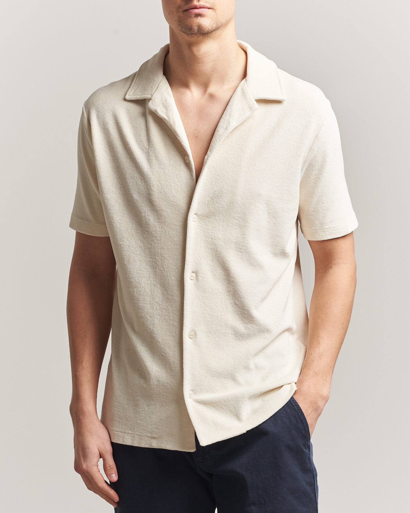 Men | Shirts | Altea | Terry Bowling Shirt Off White