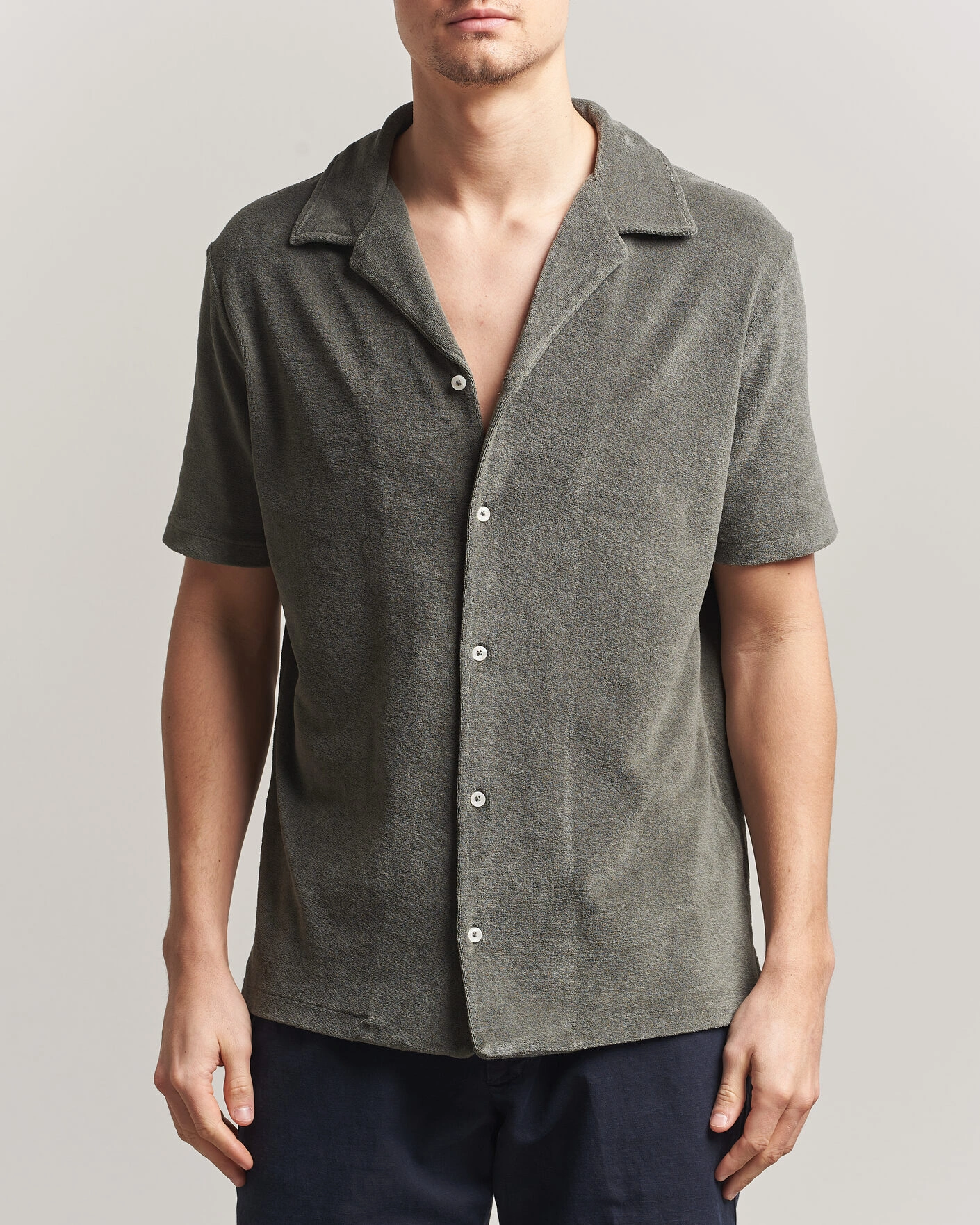 Men | Shirts | Altea | Terry Bowling Shirt Olive