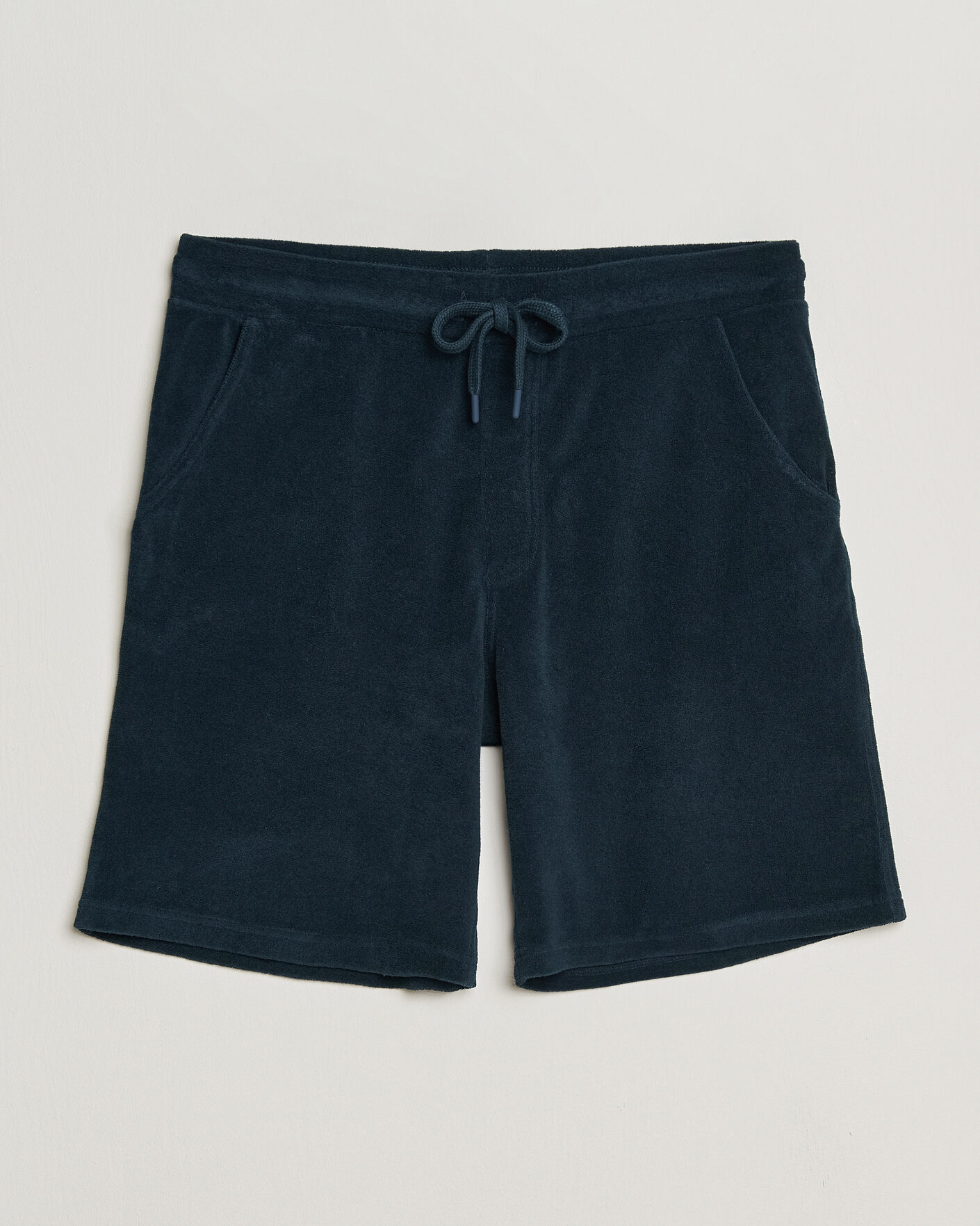 Men | Shorts | Altea | Terry Drawstring Shorts Navy