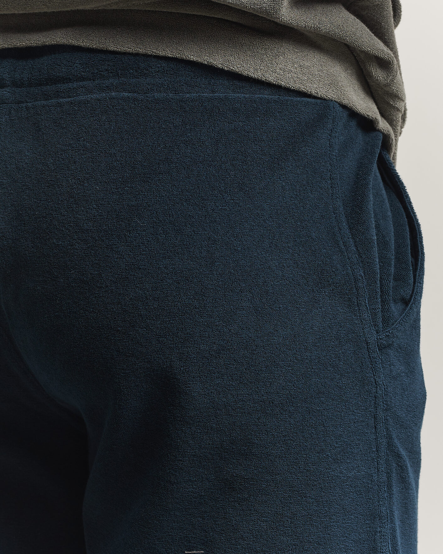 Men | Shorts | Altea | Terry Drawstring Shorts Navy