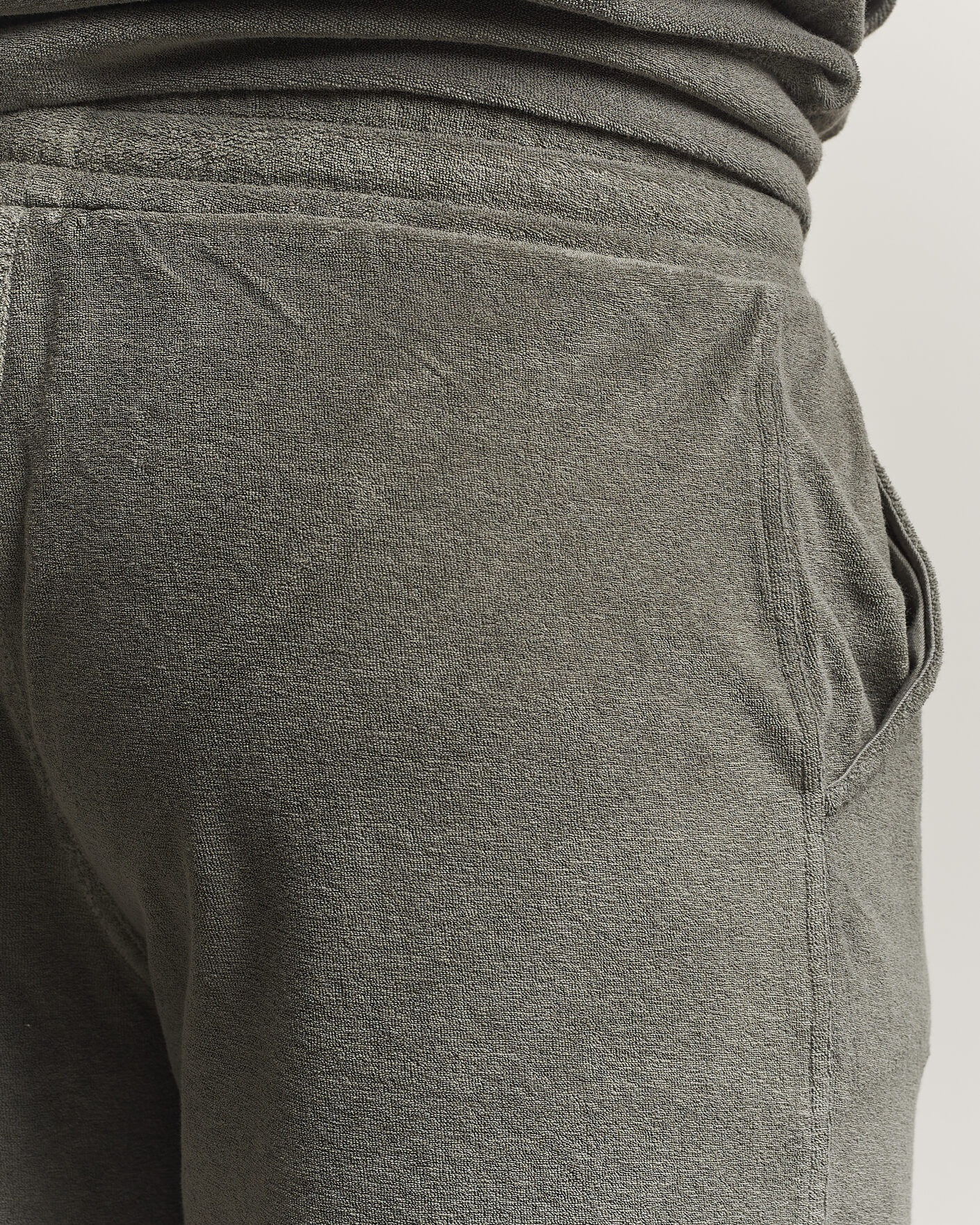 Men | Shorts | Altea | Terry Drawstring Shorts Olive