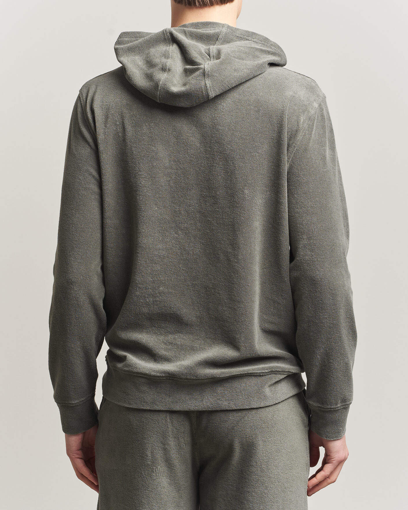 Men | Sweaters & Knitwear | Altea | Terry Cotton Hoodie Olive