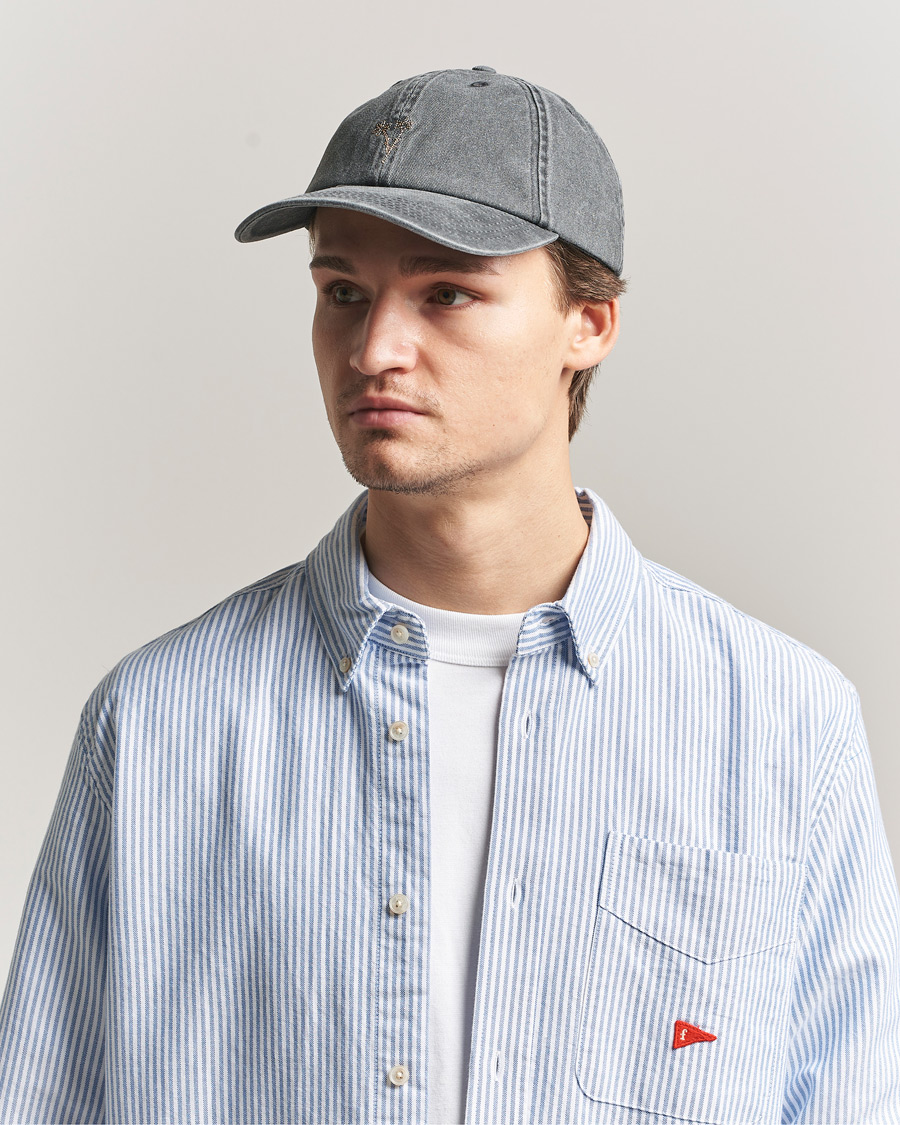 Men | Hats & Caps | Forét | Bouquet Heavy Washed Cap Washed Black