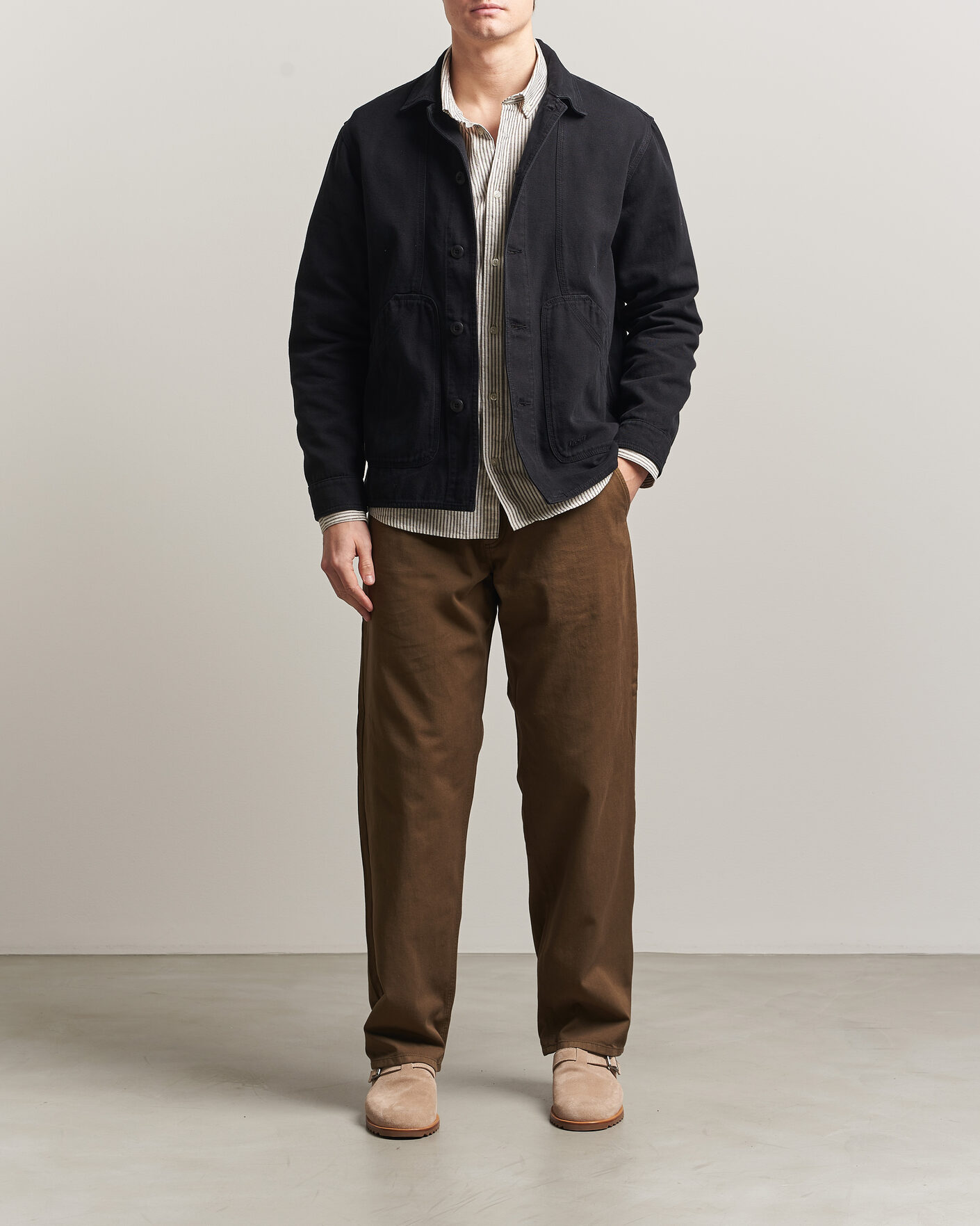 Men | Trousers | Forét | Clay Light Pants Algae Green