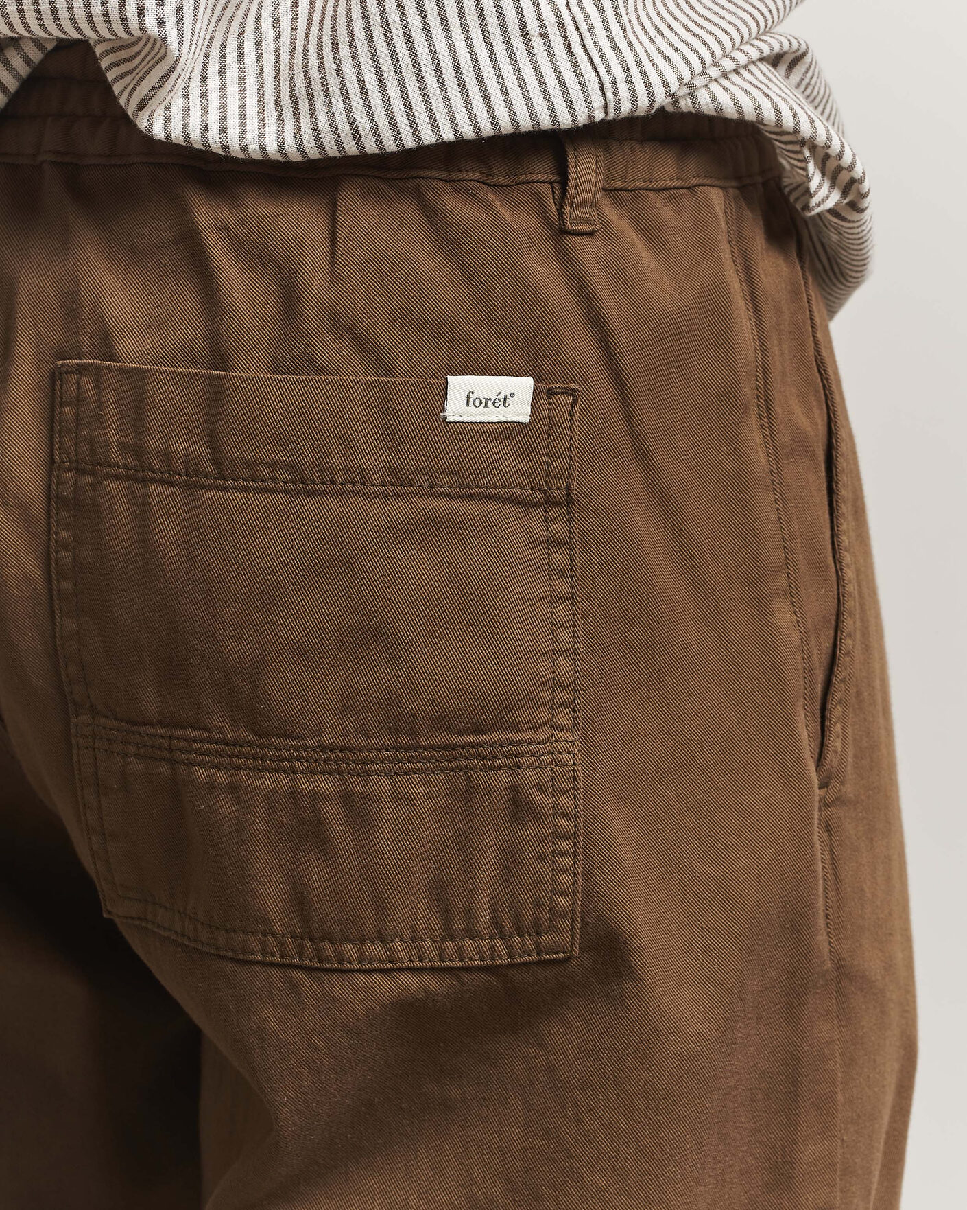 Men | Trousers | Forét | Clay Light Pants Algae Green