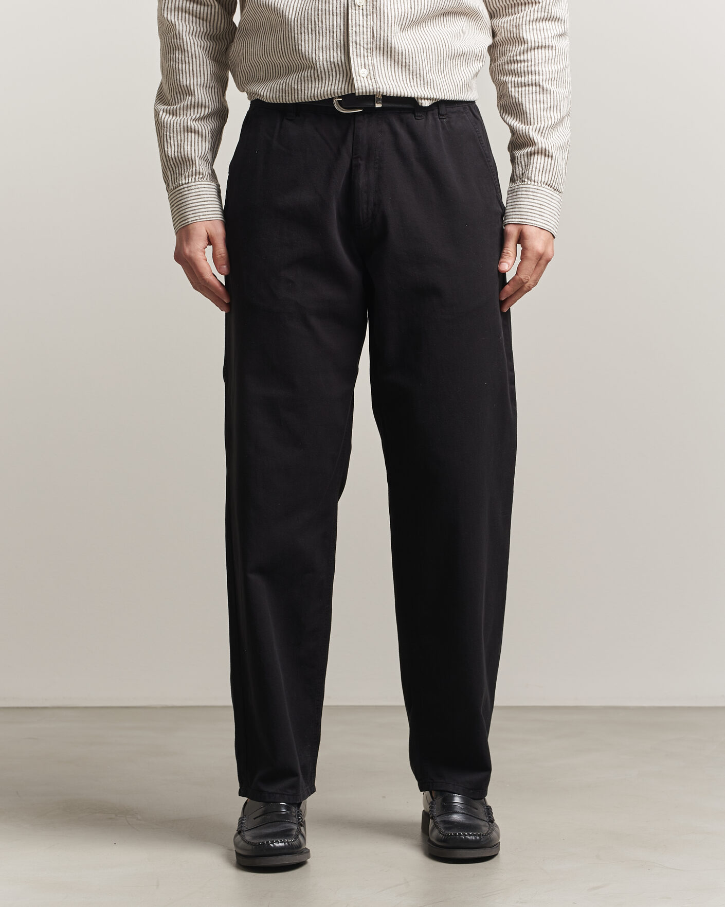 Men | Trousers | Forét | Clay Light Pants Black