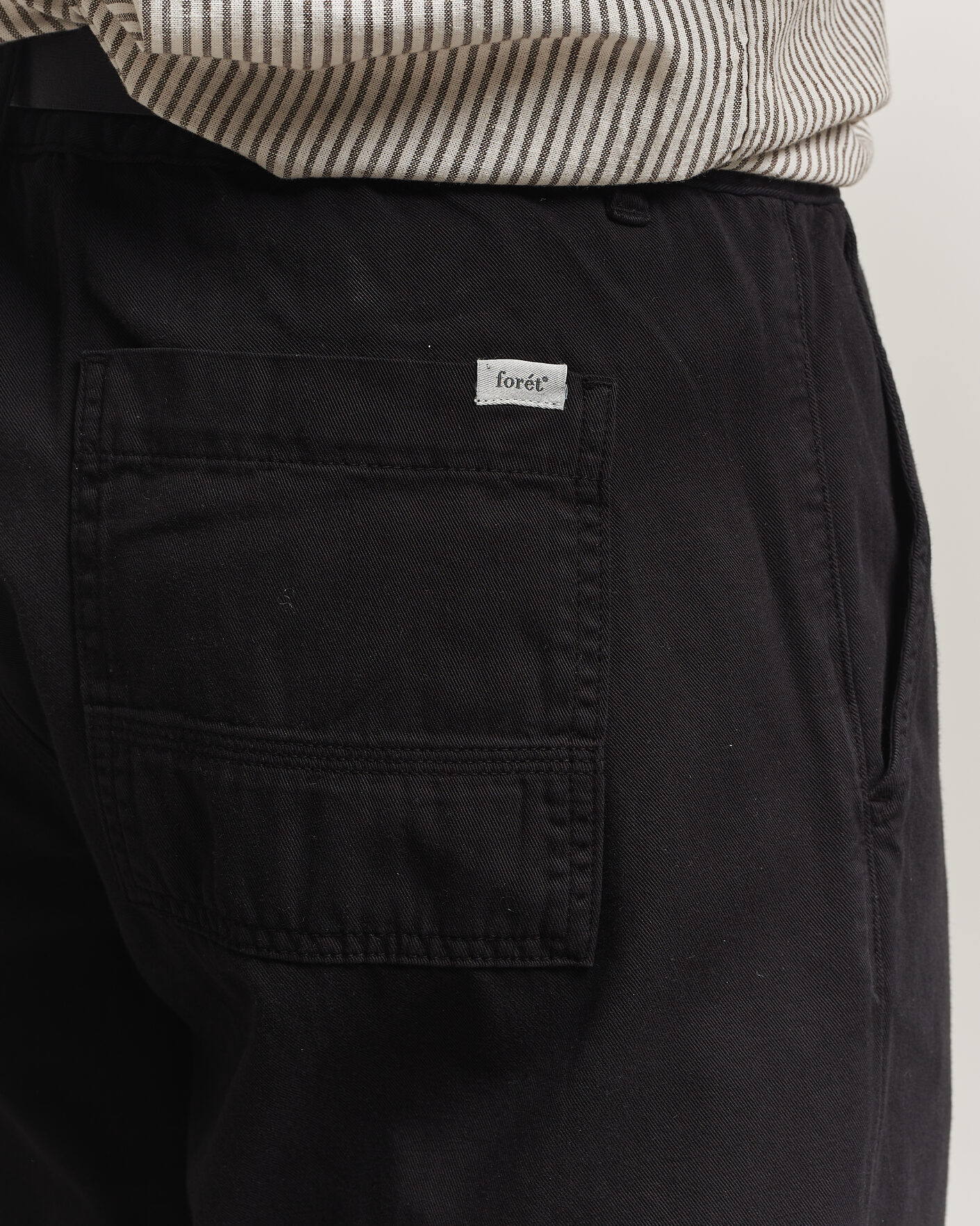 Men | Trousers | Forét | Clay Light Pants Black