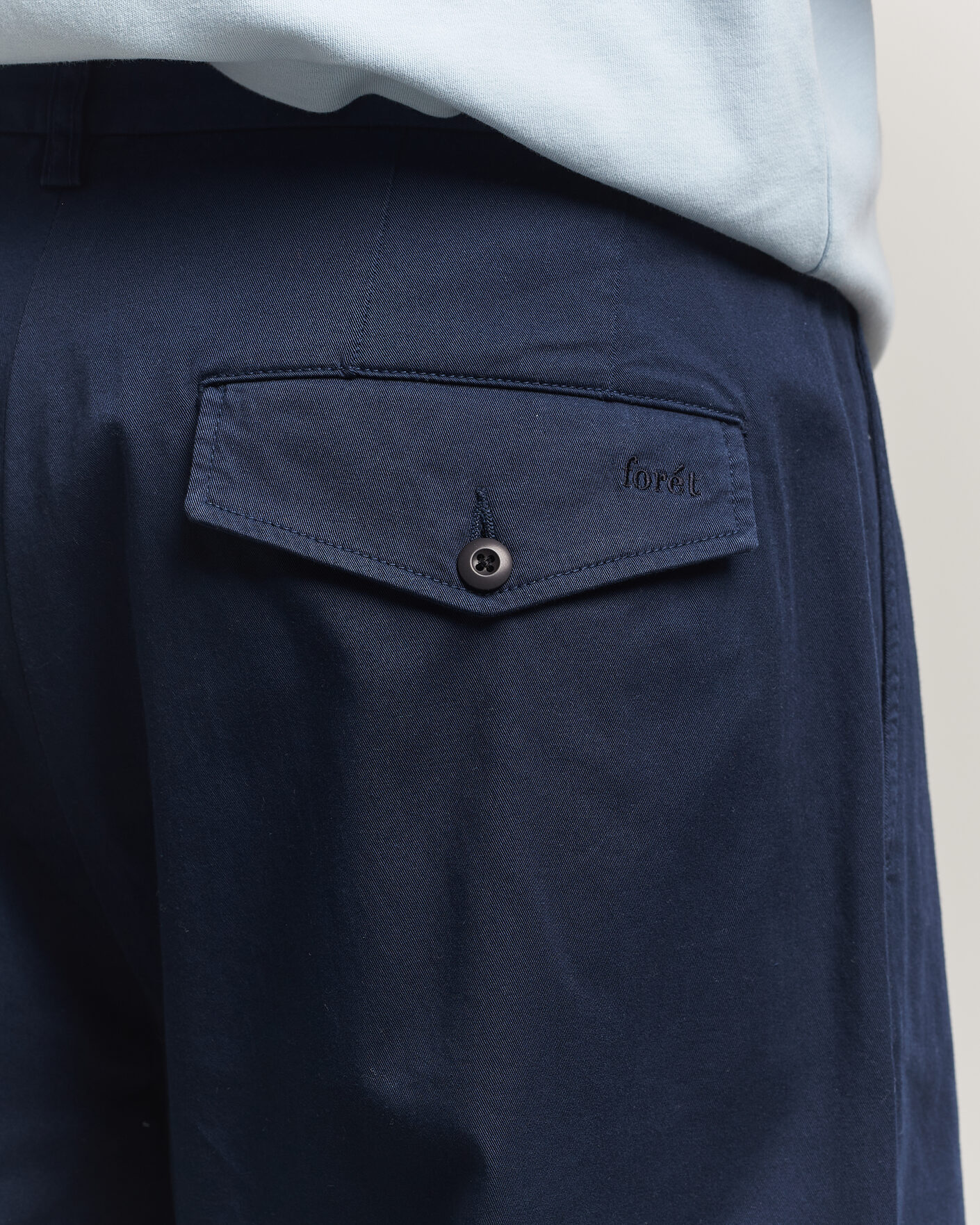 Men | Trousers | Forét | Writer Relaxed Fit Pants Navy
