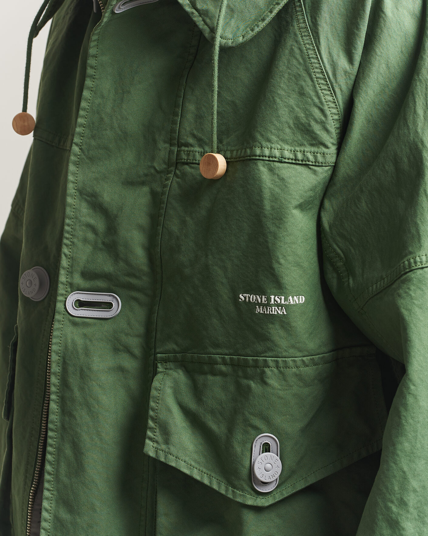 Men | Coats & Jackets | Stone Island | Marina Panama Weave Coach Jacket Quartz Green