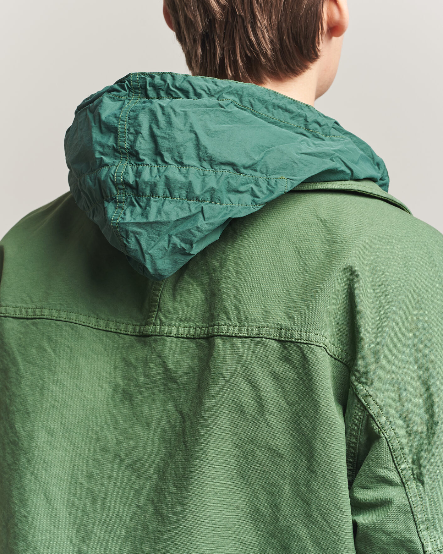 Men | Coats & Jackets | Stone Island | Marina Panama Weave Coach Jacket Quartz Green