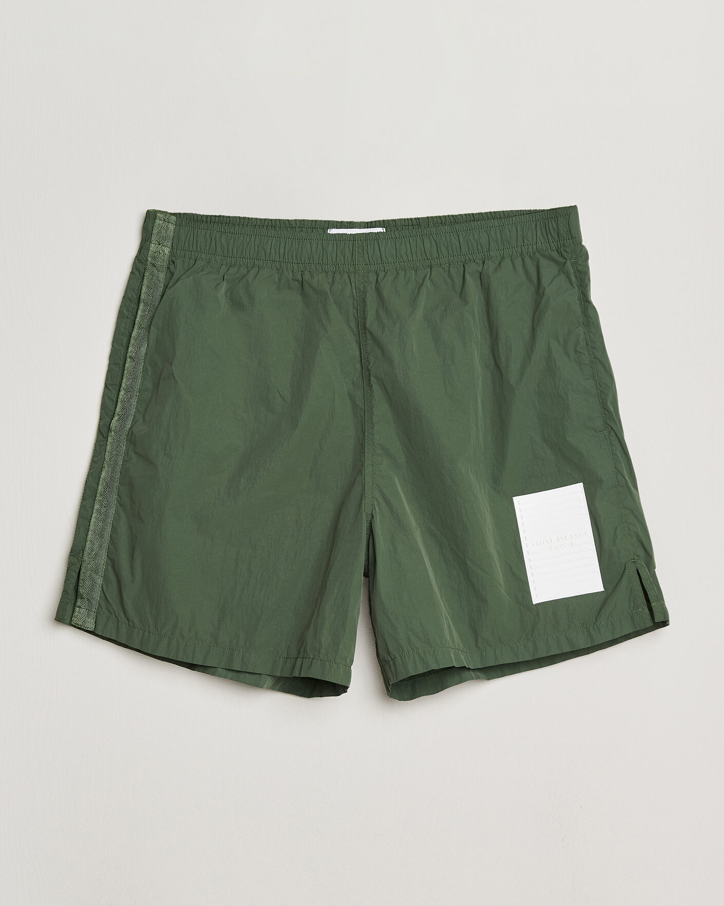 Men | Swimwear | Stone Island | Marina Micro Brushed Nylon-TC Swimshorts Quartz Green