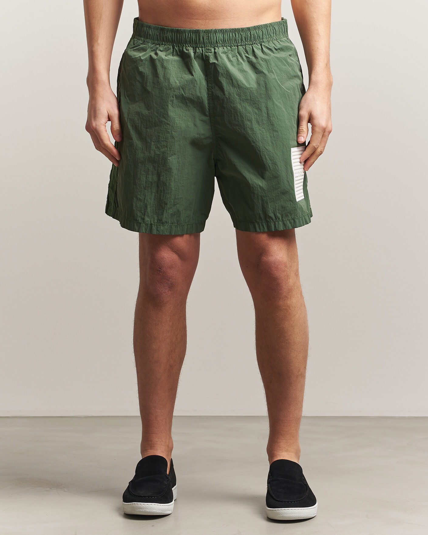 Stone Island Marina Micro Brushed Nylon-TC Swimshorts Quartz Green