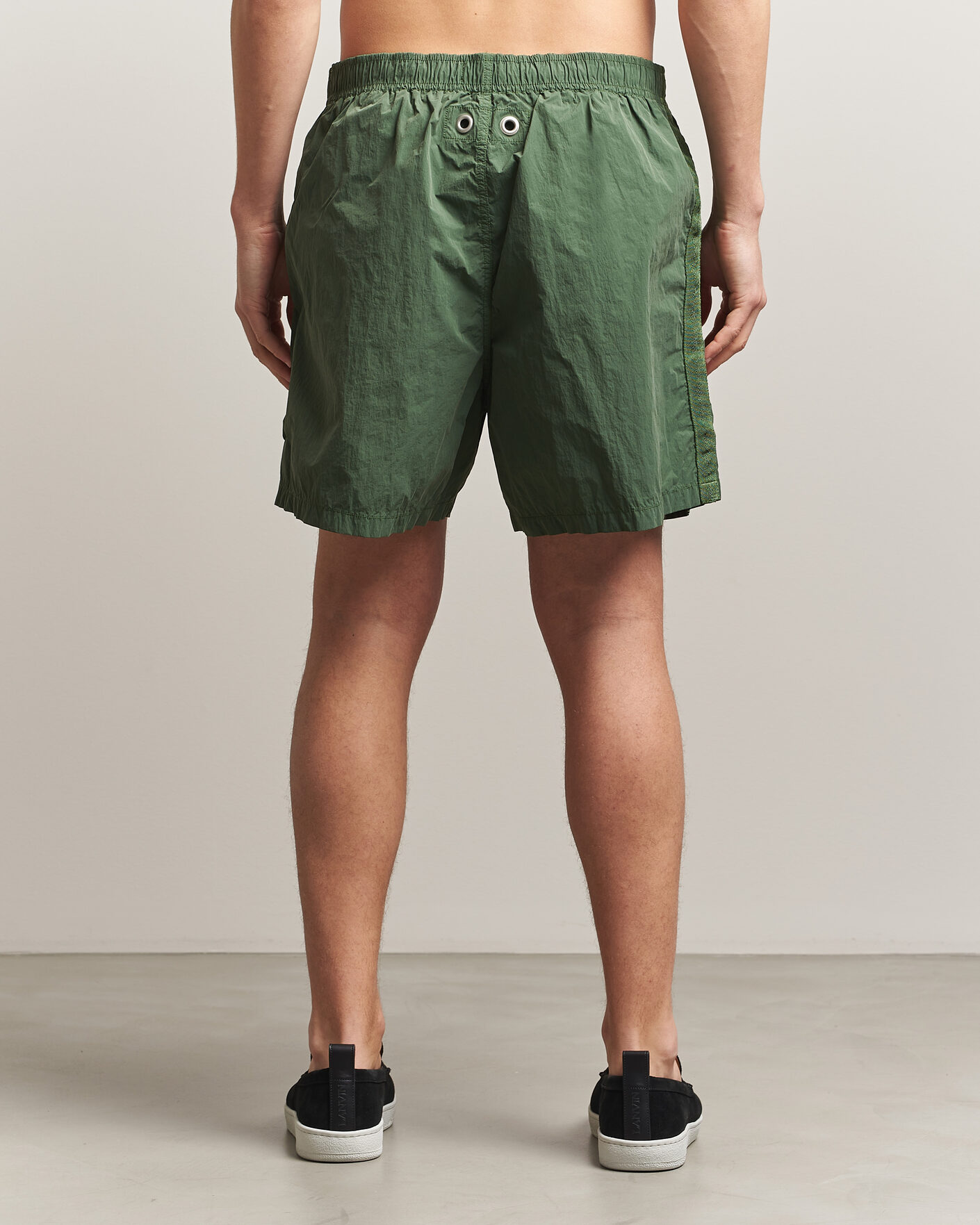 Stone Island Marina Micro Brushed Nylon-TC Swimshorts Quartz Green