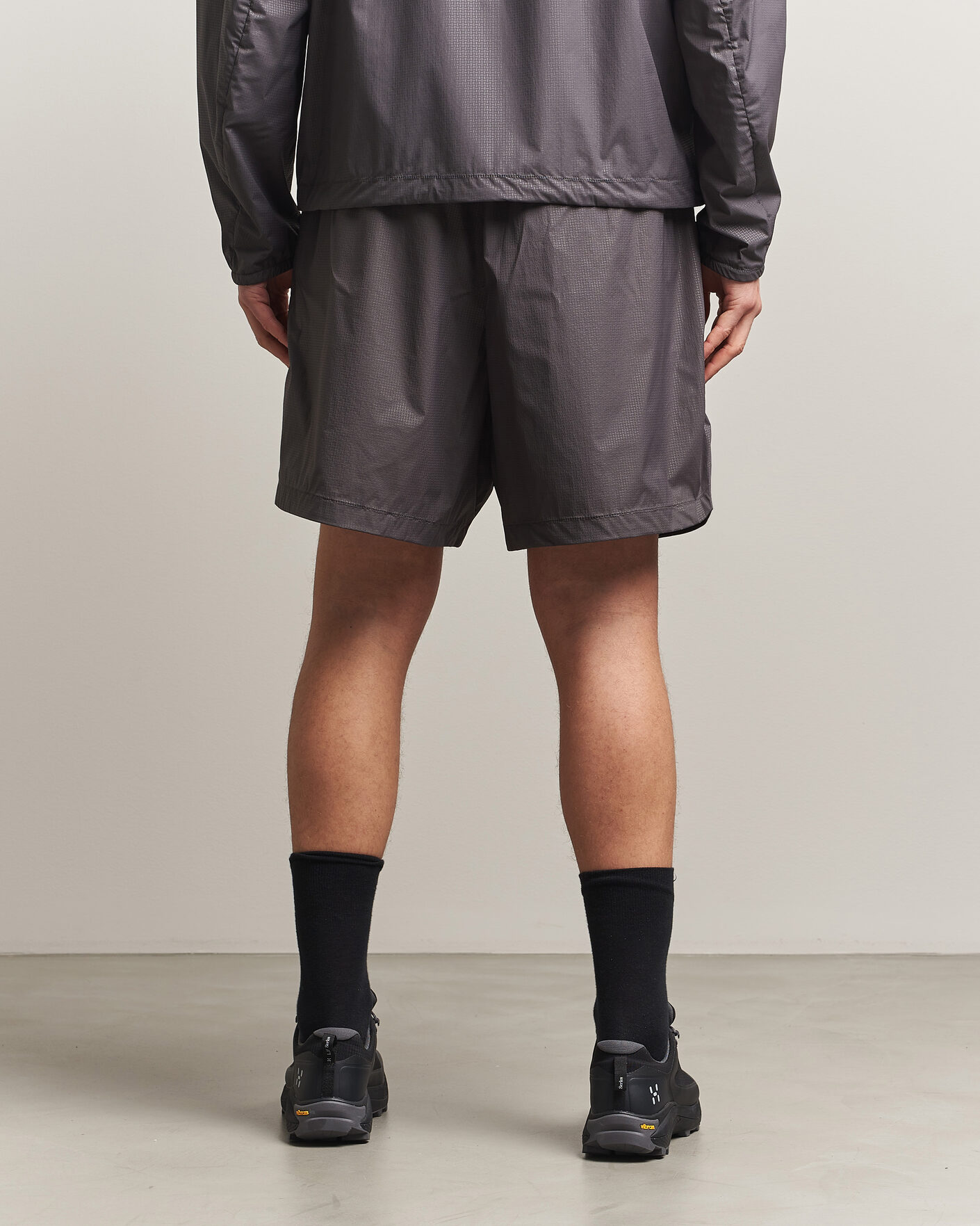 Men | Shorts | Stone Island | Stellina Nylon Stretch Shorts Charcoal