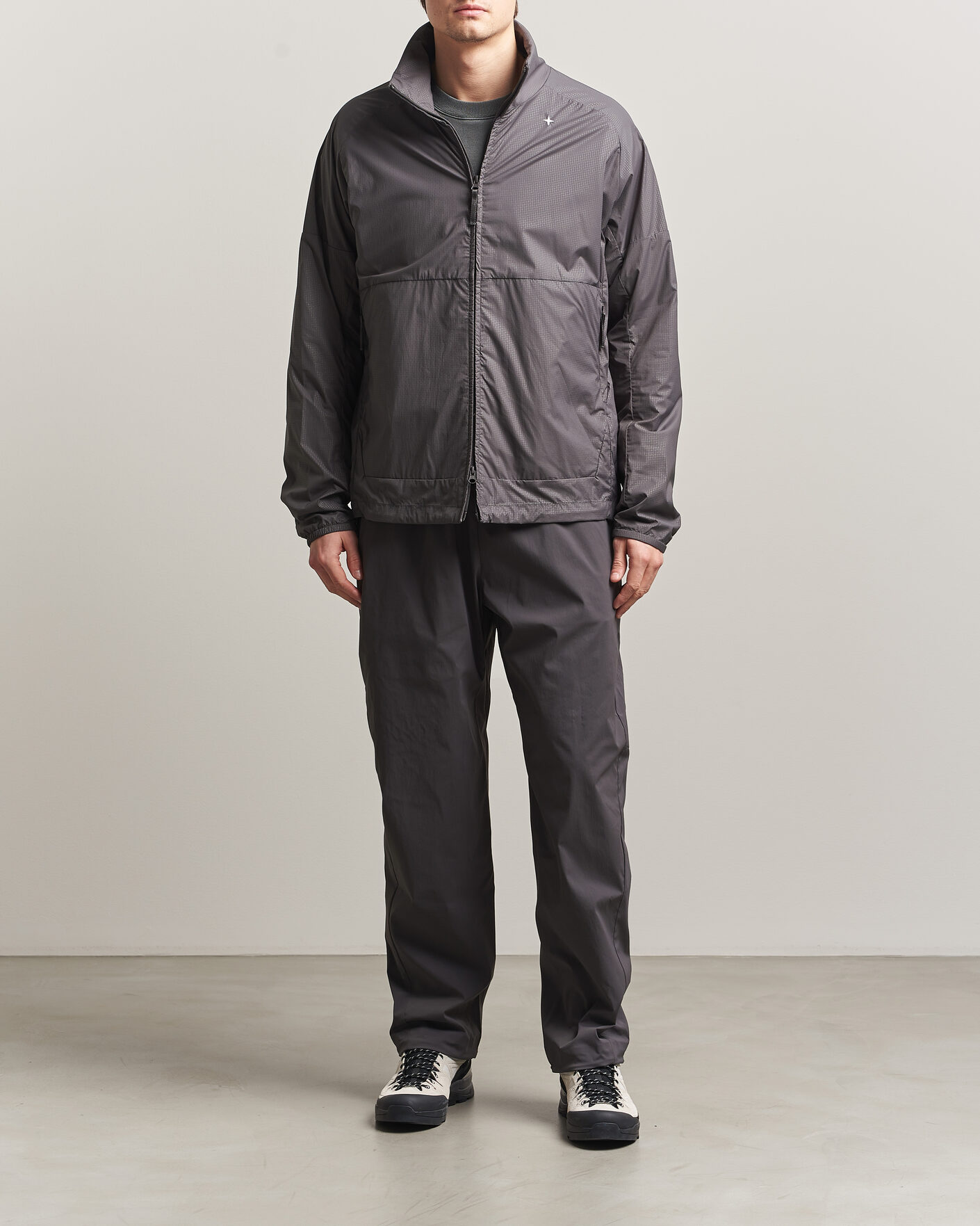 Men | Coats & Jackets | Stone Island | Stellina Nylon Stretch Field Jacket Charcoal