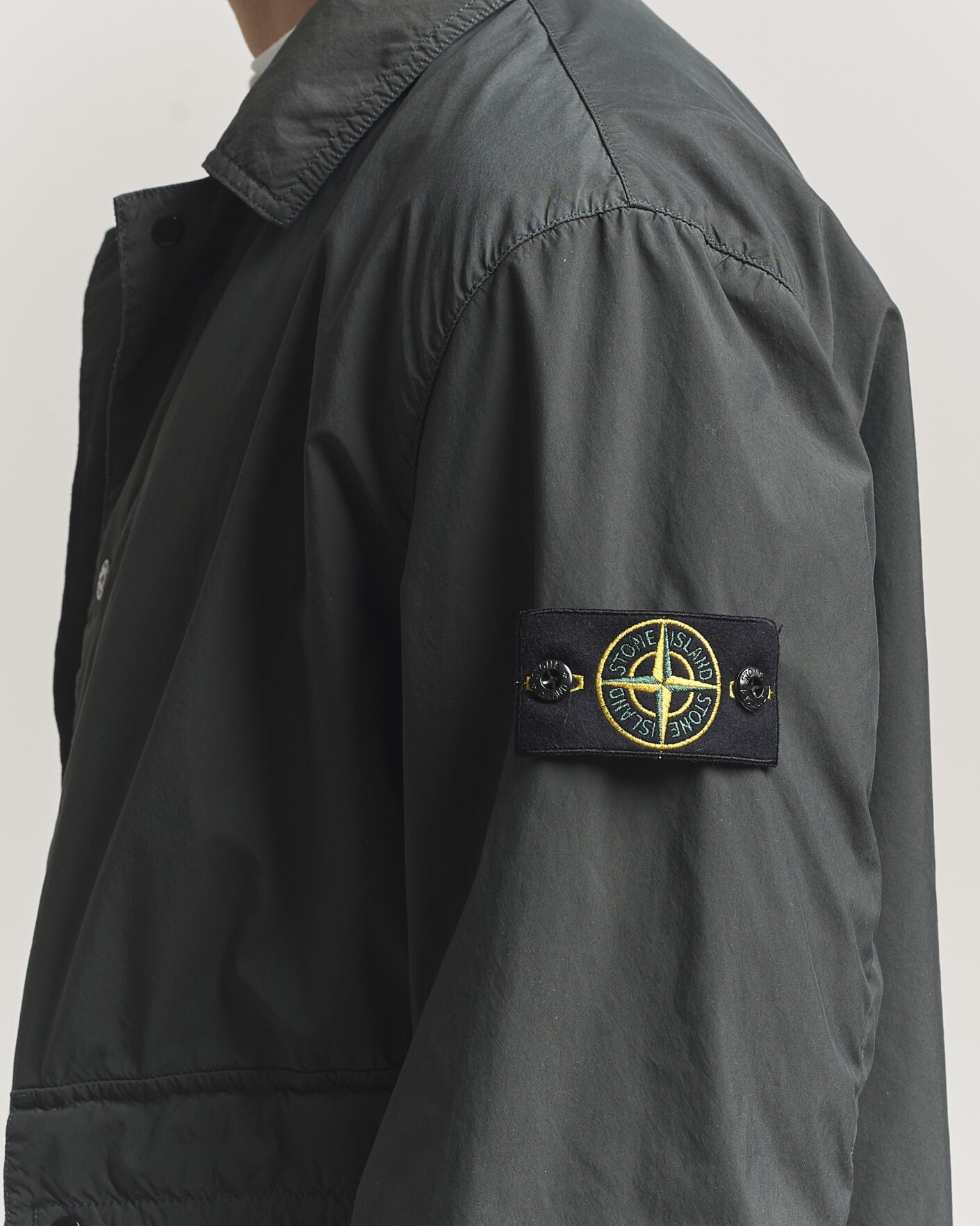 Men | Coats & Jackets | Stone Island | Light Compact Car Coat Charcoal
