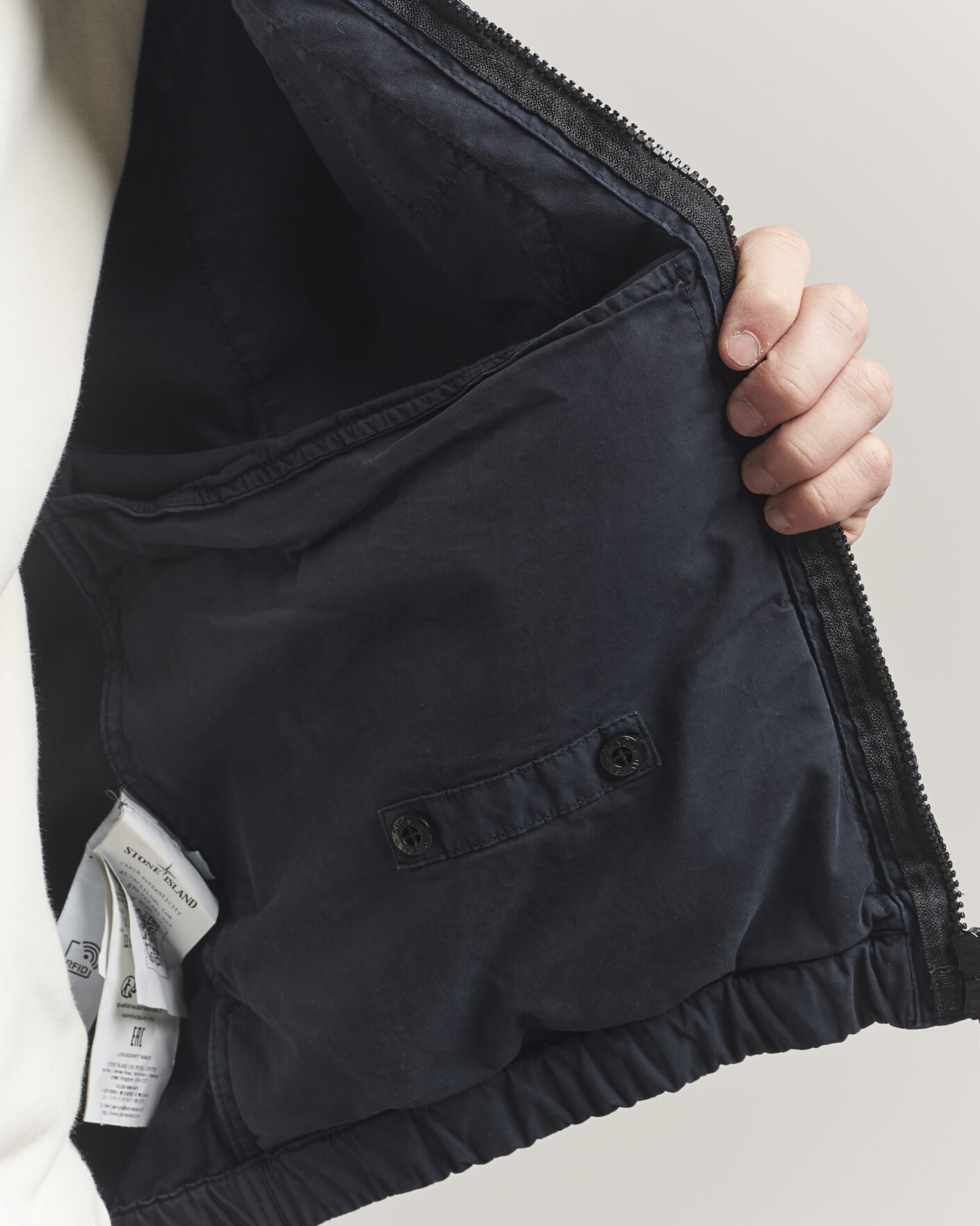 Men | Coats & Jackets | Stone Island | Stretch Cotton Twill Hood Jacket Navy