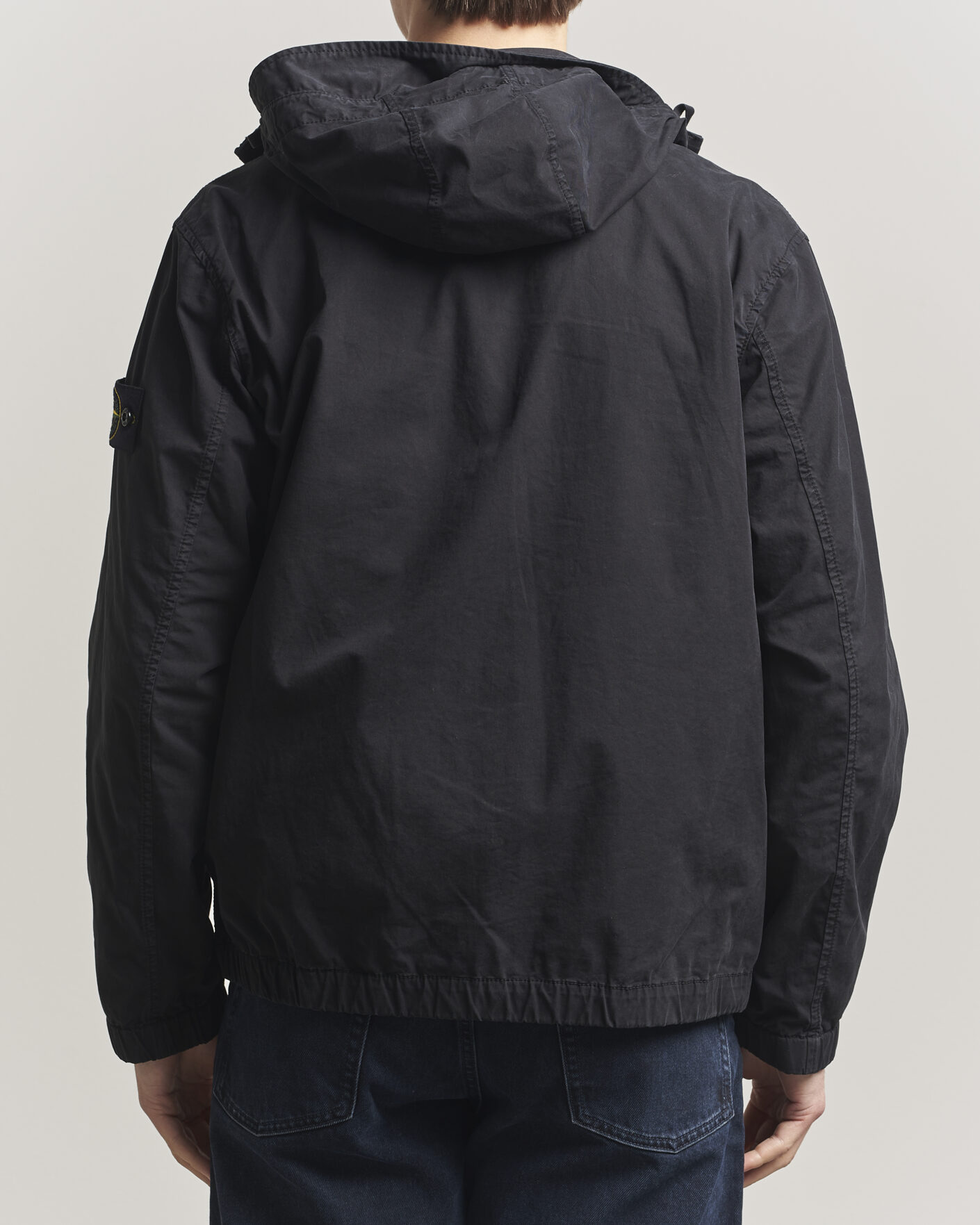Men | Coats & Jackets | Stone Island | Stretch Cotton Twill Hood Jacket Black
